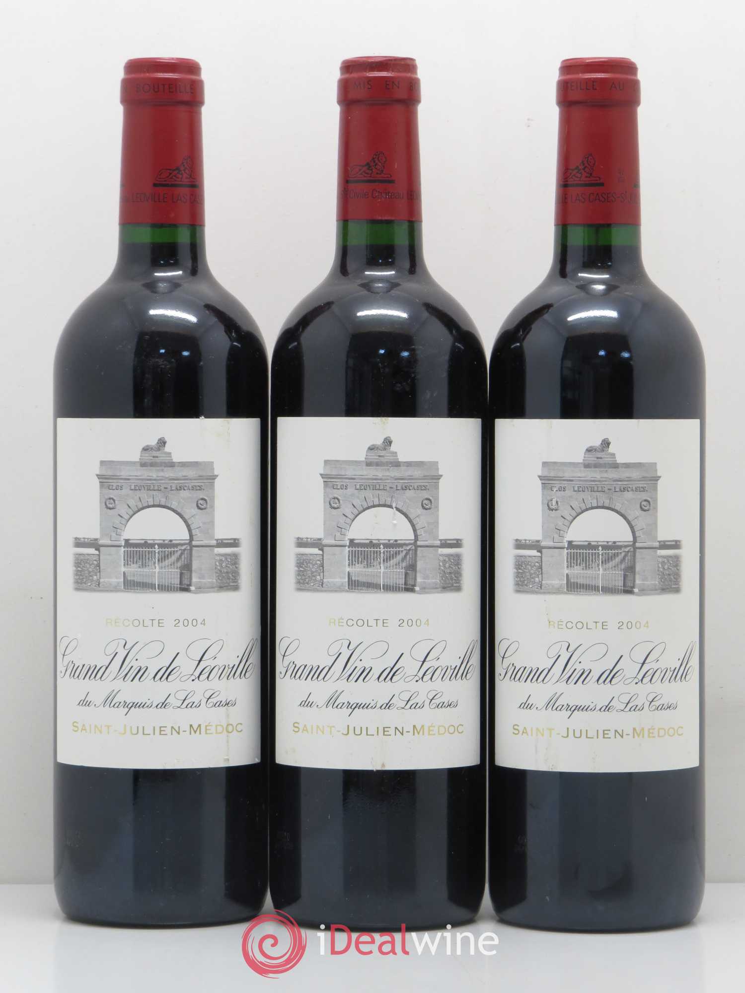 Château Léoville Las Cases 2ème Grand Cru Classé 2004 - Lot de 3 bouteilles - 0