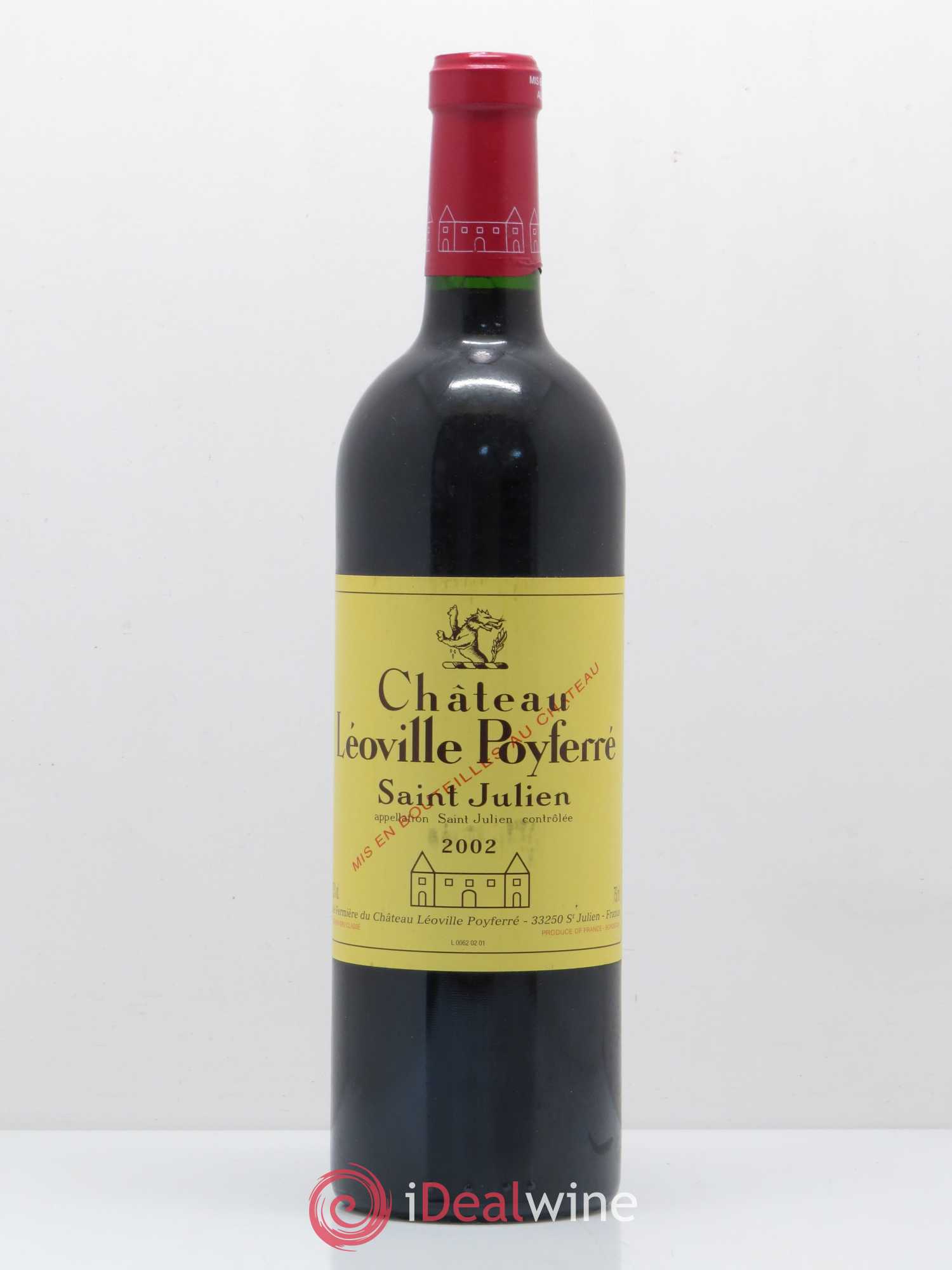Château Léoville Poyferré 2ème Grand Cru Classé 2002 - Lot de 1 bouteille - 0