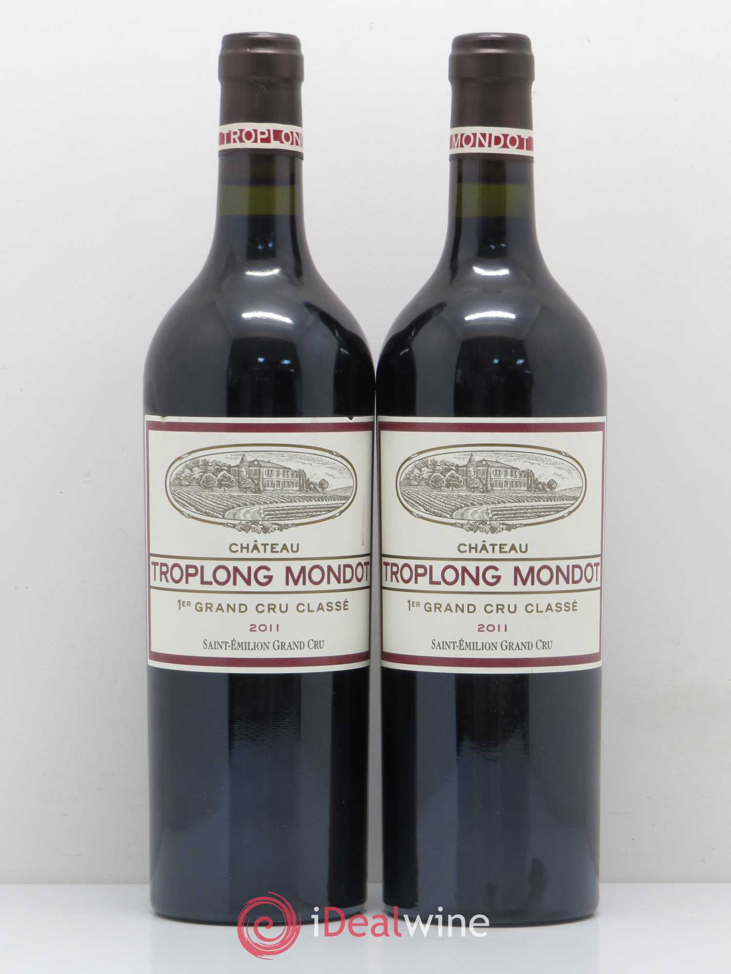 Château Troplong Mondot 1er Grand Cru Classé B 2011 - Lot de 2 bouteilles - 0
