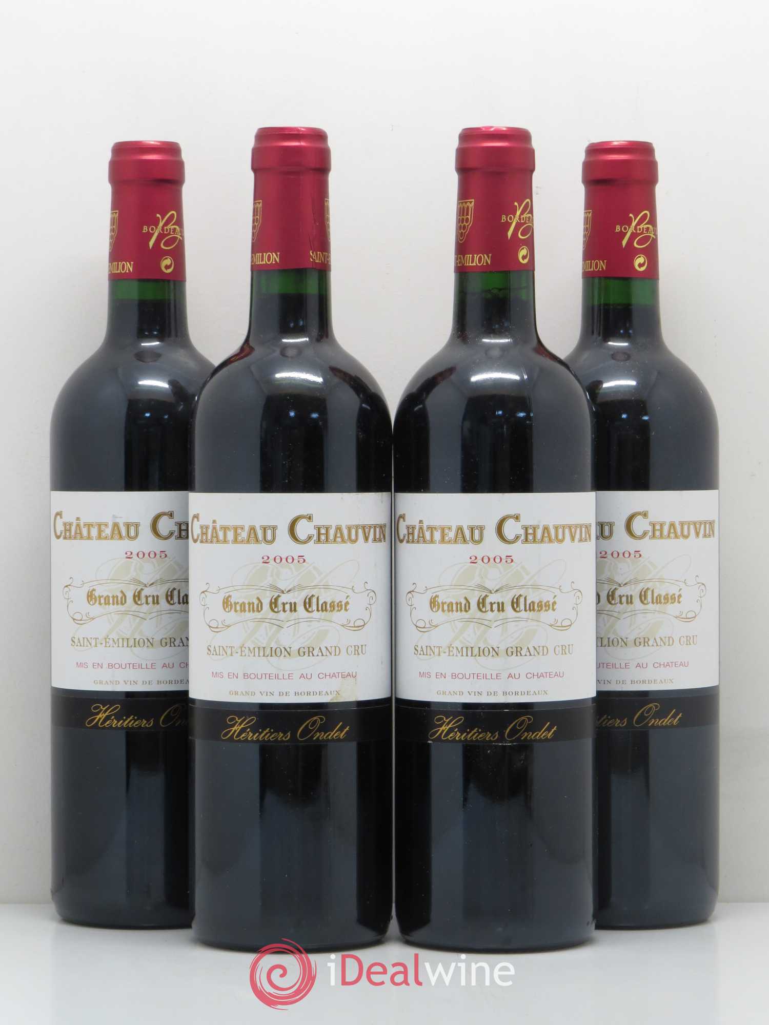Château Chauvin Grand Cru Classé 2005 - Lot de 4 bouteilles - 0