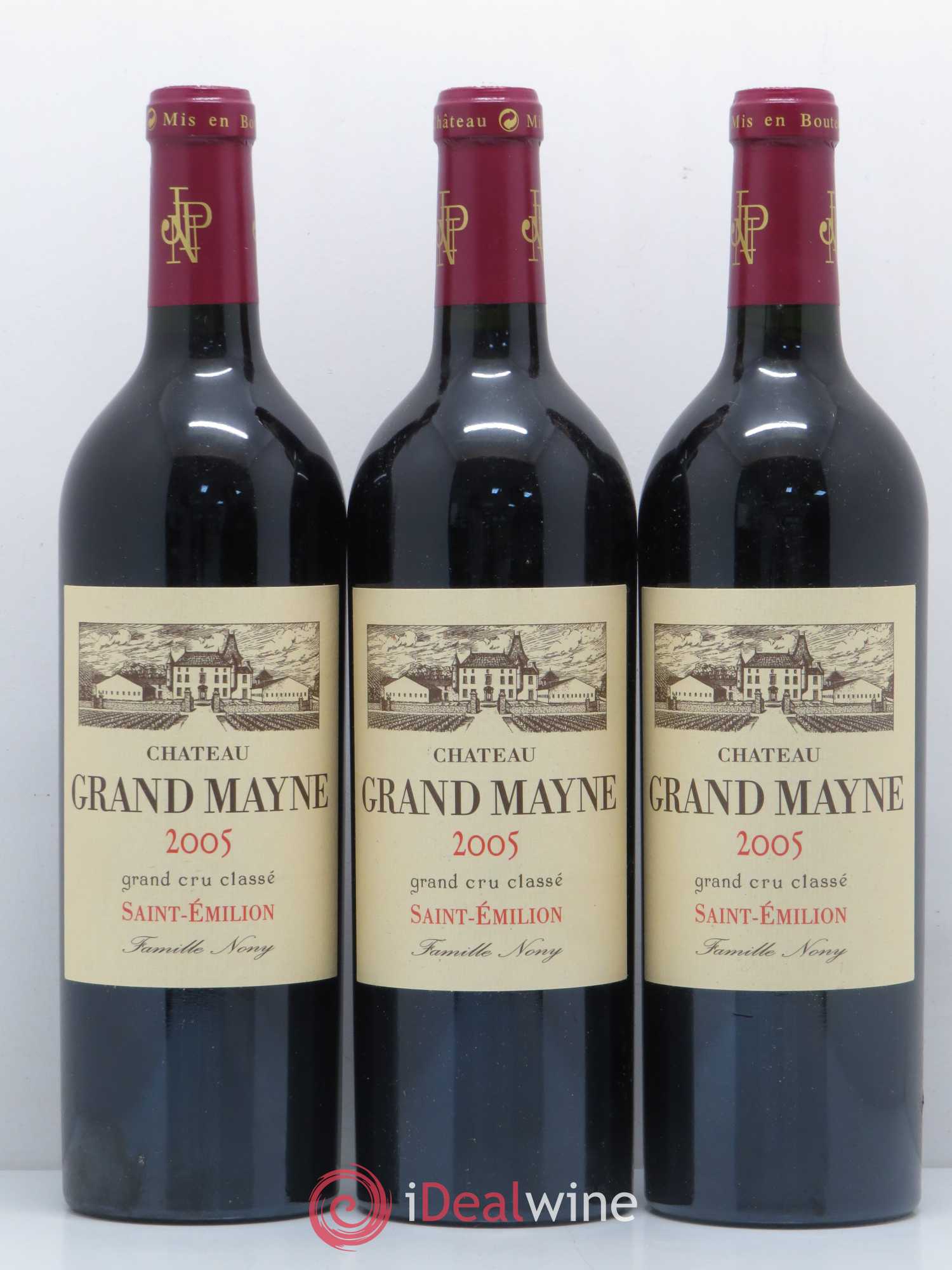 Château Grand Mayne Grand Cru Classé 2005 - Lot de 3 bouteilles - 0