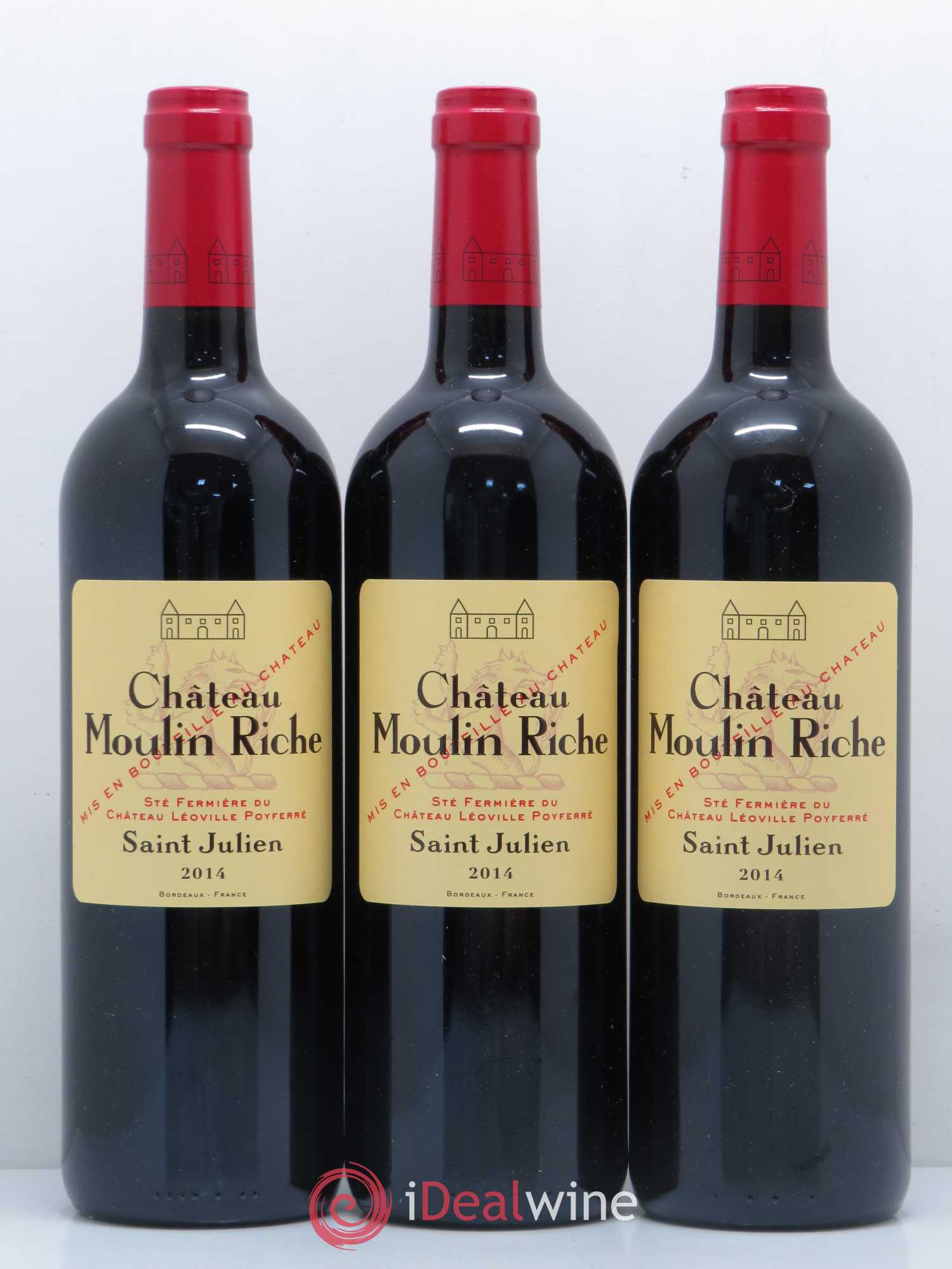 Château Moulin Riche 2014 - Lot de 3 bouteilles - 0
