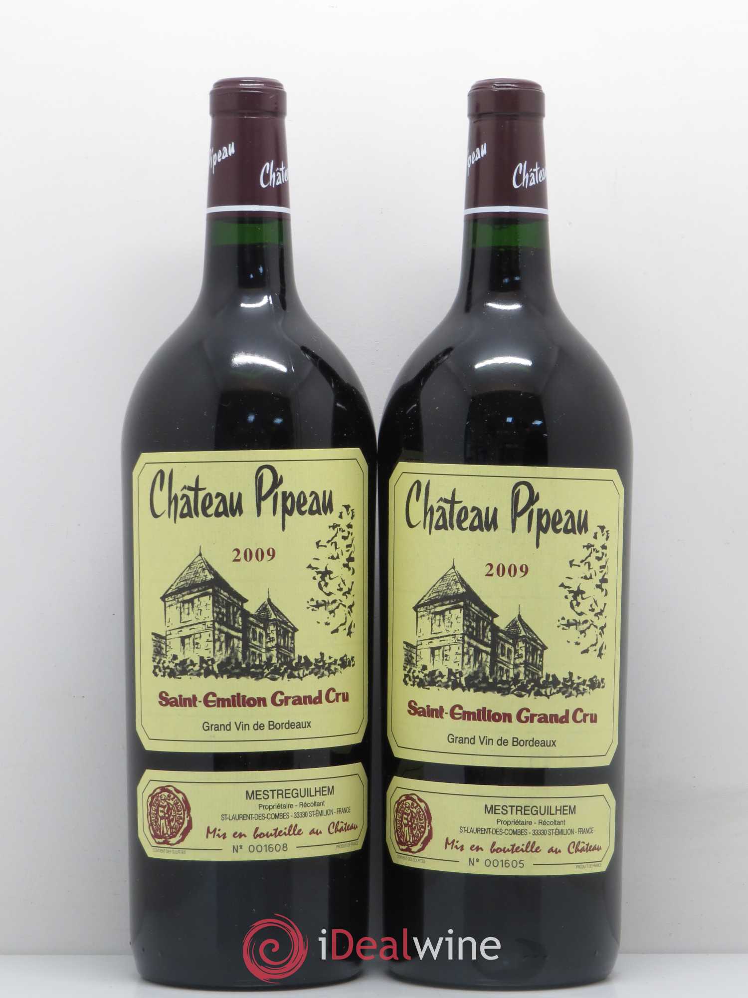 Château Pipeau 2009 - Lot de 2 magnums - 0