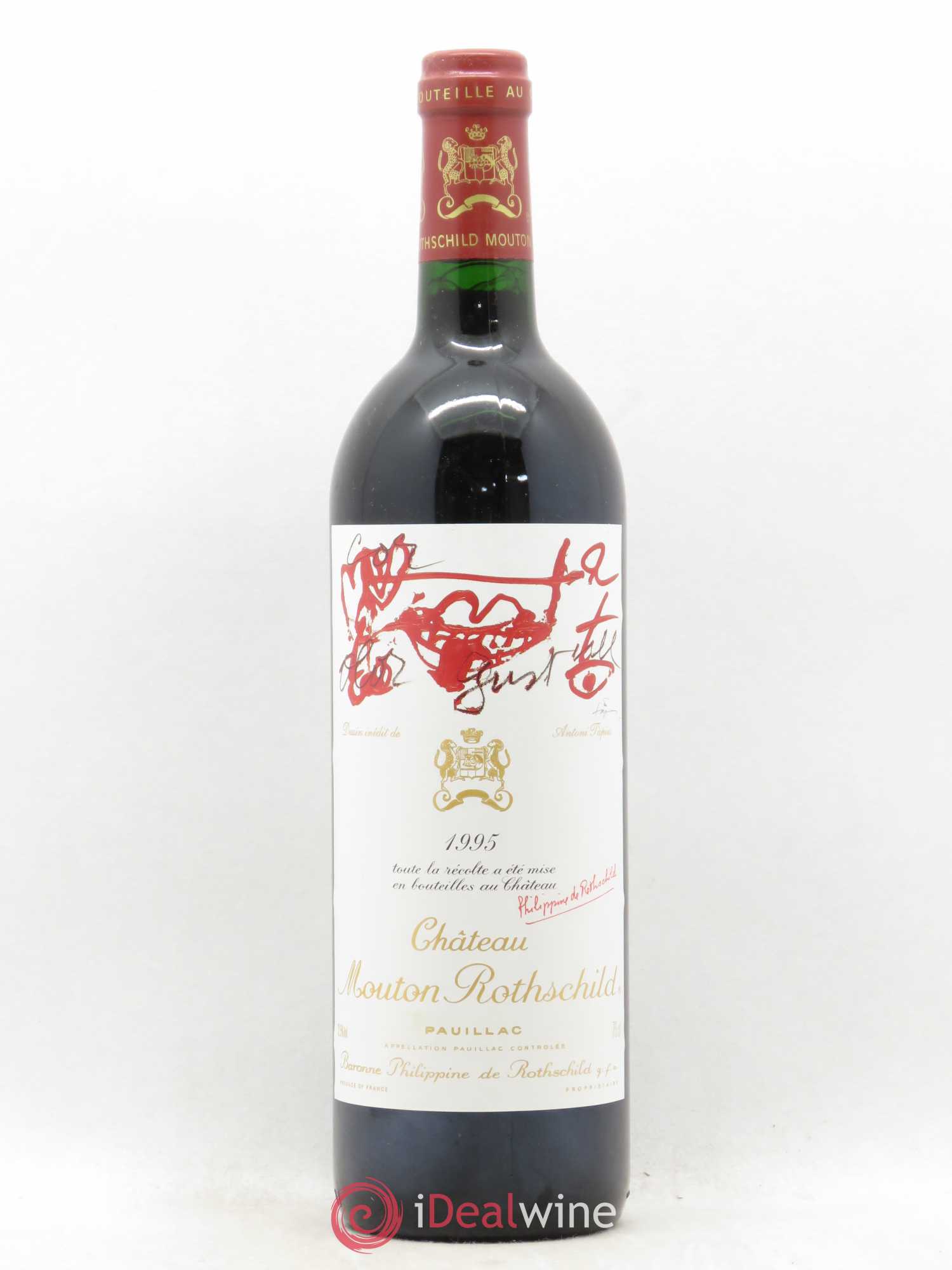 Château Mouton Rothschild 1er Grand Cru Classé 1995 - Lot de 1 bouteille - 0