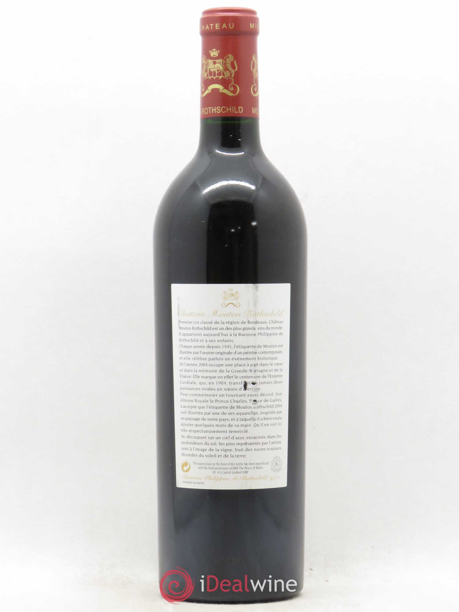 Château Mouton Rothschild 1er Grand Cru Classé 2004 - Lot de 1 bouteille - 1