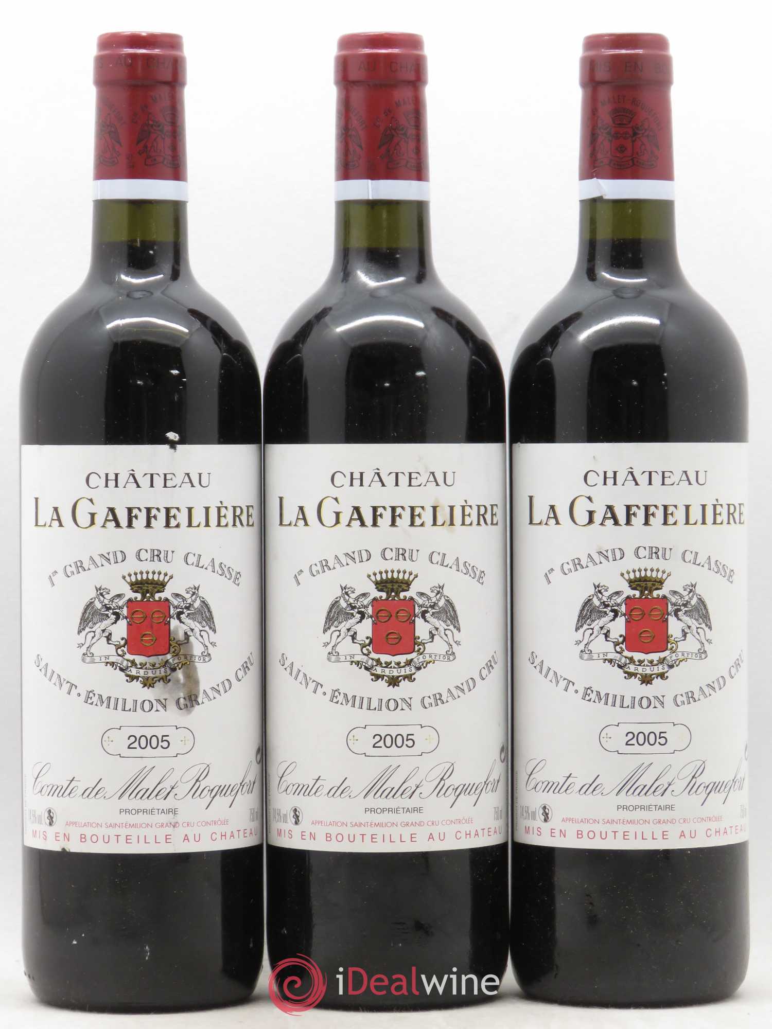Château la Gaffelière 1er Grand Cru Classé B 2005 - Lot de 3 bouteilles - 0