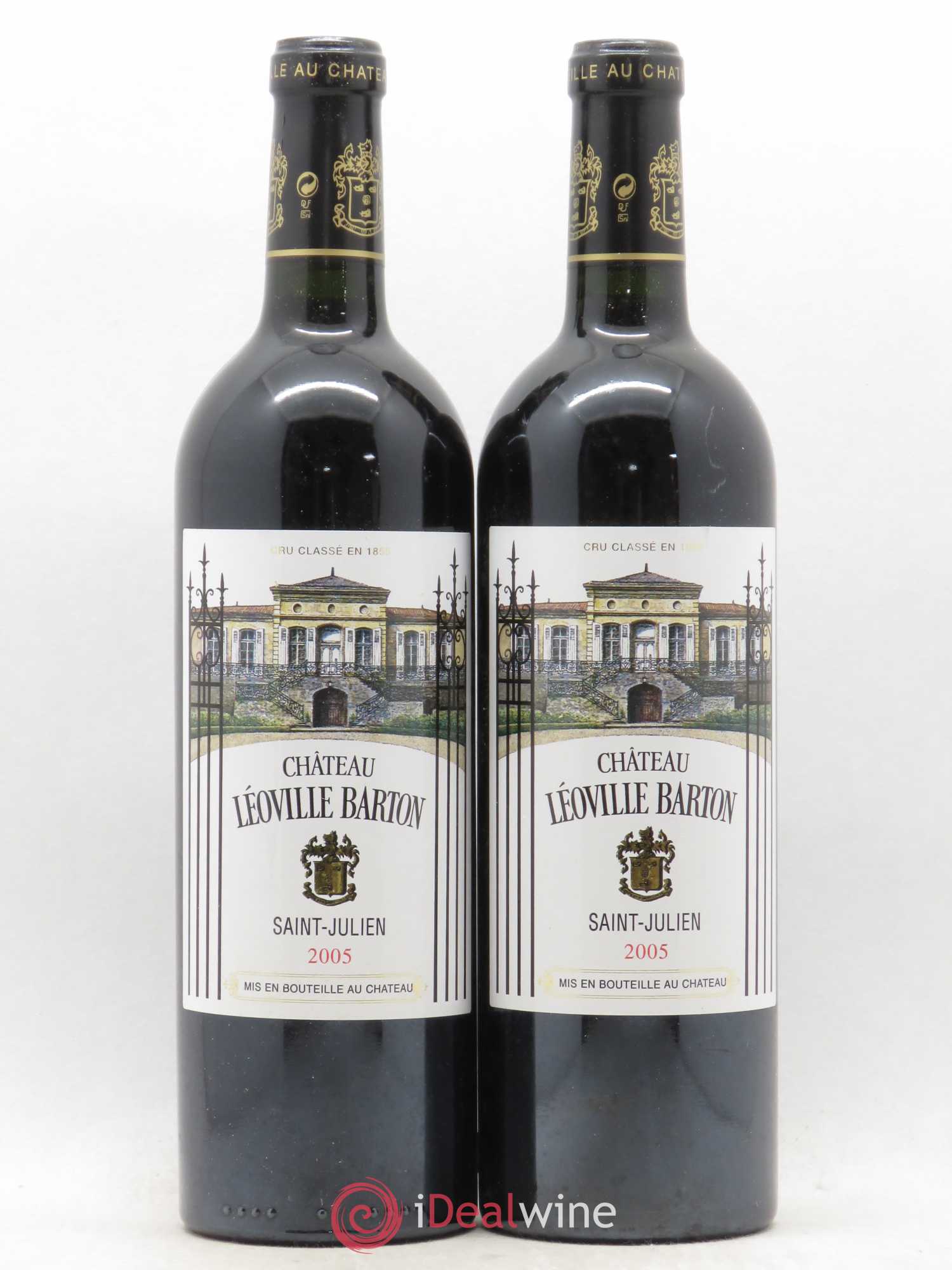 Château Léoville Barton 2ème Grand Cru Classé 2005 - Lot de 2 bouteilles - 0
