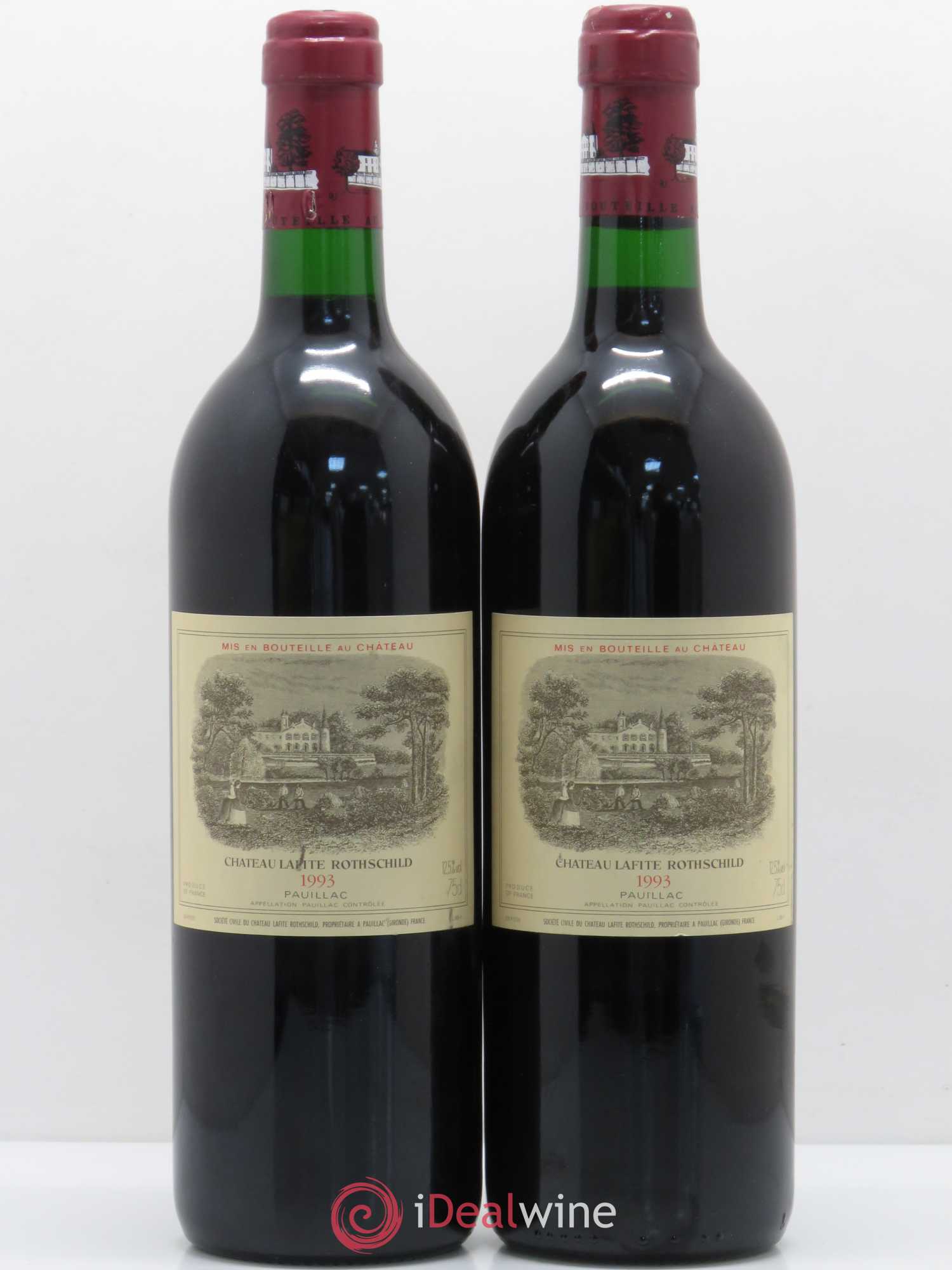 Château Lafite Rothschild 1er Grand Cru Classé 1993 - Lot de 2 bouteilles - 0