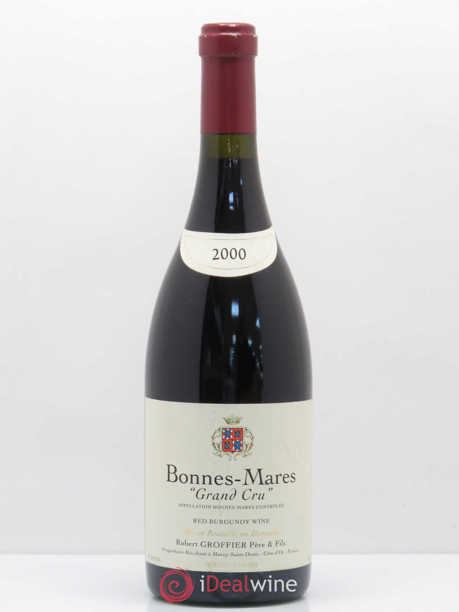 Bonnes-Mares Grand Cru Robert Groffier Père & Fils (Domaine) 2000 - Lot de 1 bouteille - 0