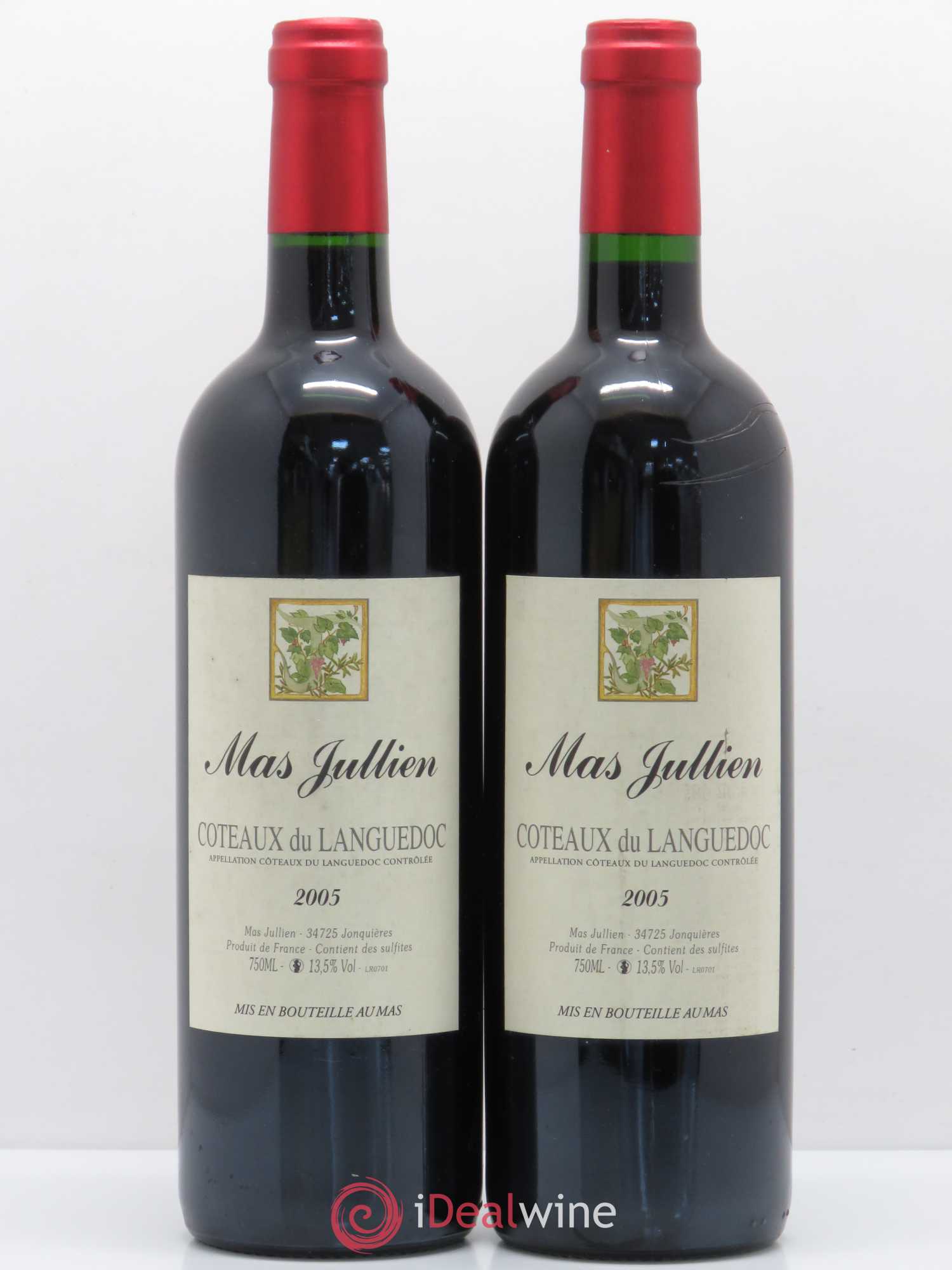 Terrasses du Larzac Mas Jullien Olivier Jullien 2005 - Lot de 2 bouteilles - 0