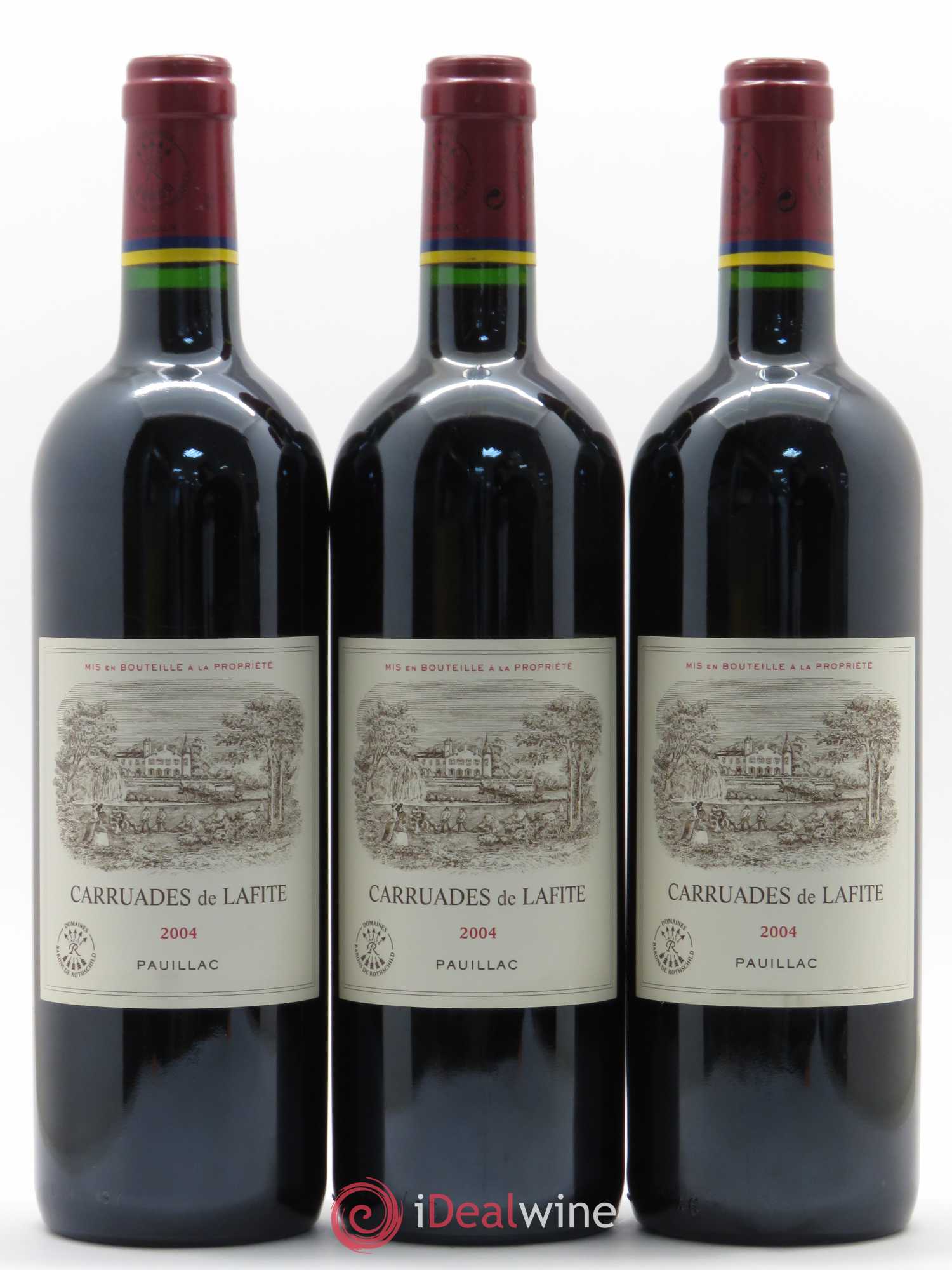 Carruades de Lafite Rothschild Second Vin 2004 - Lot de 3 bouteilles - 0
