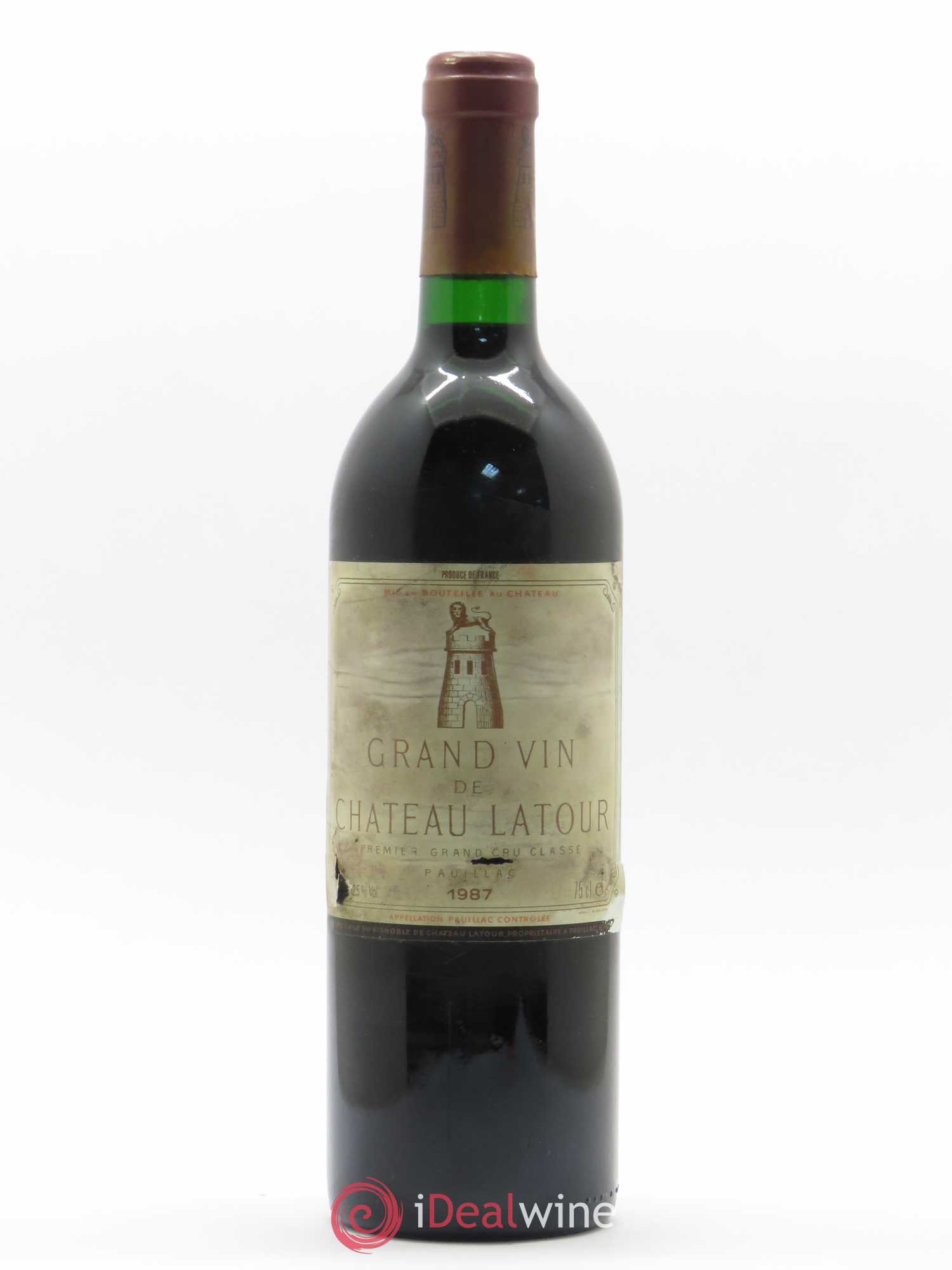 Château Latour 1er Grand Cru Classé 1987 - Lot de 1 bouteille - 0