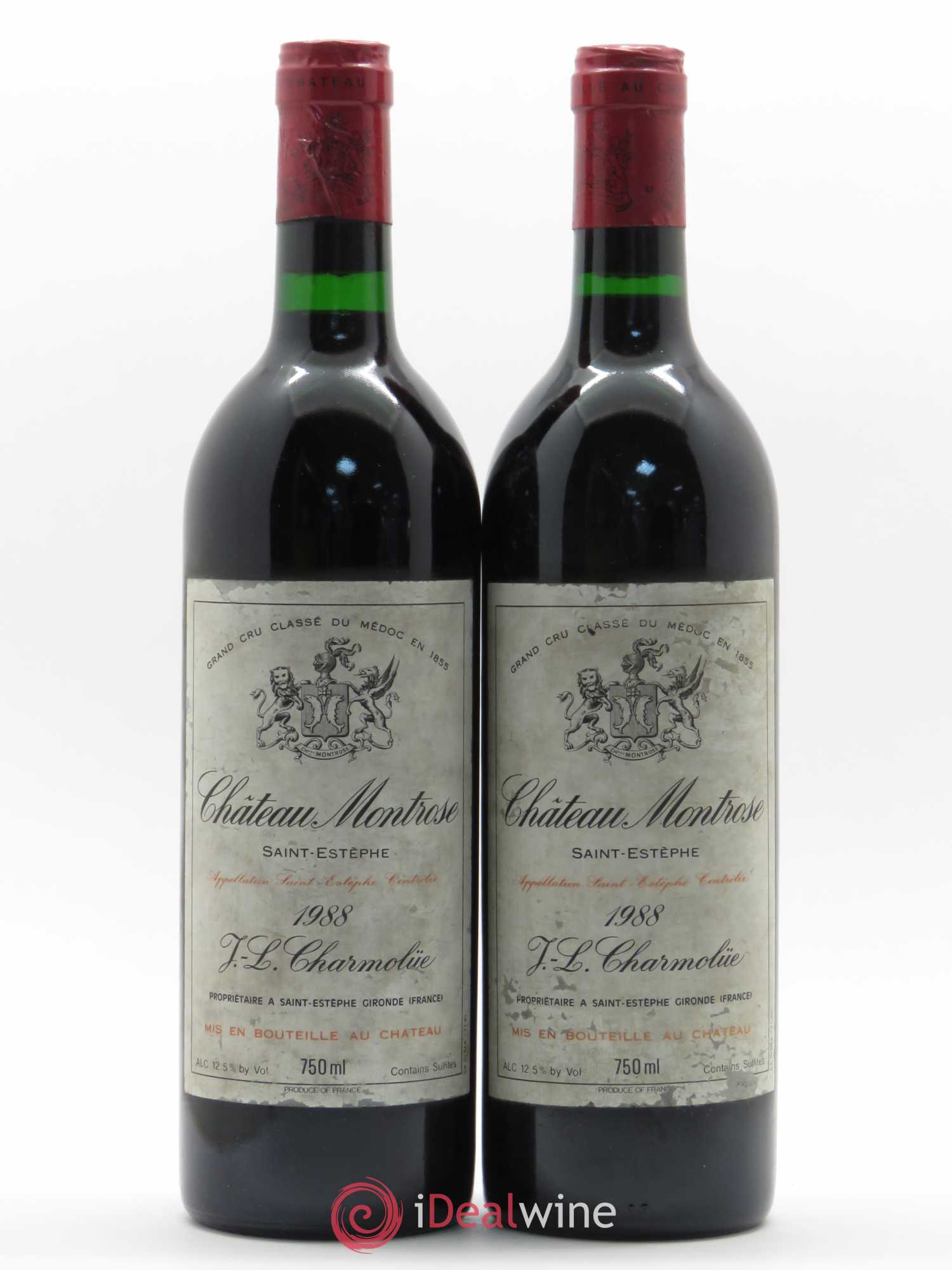 Château Montrose 2ème Grand Cru Classé 1988 - Lot de 2 bouteilles - 0