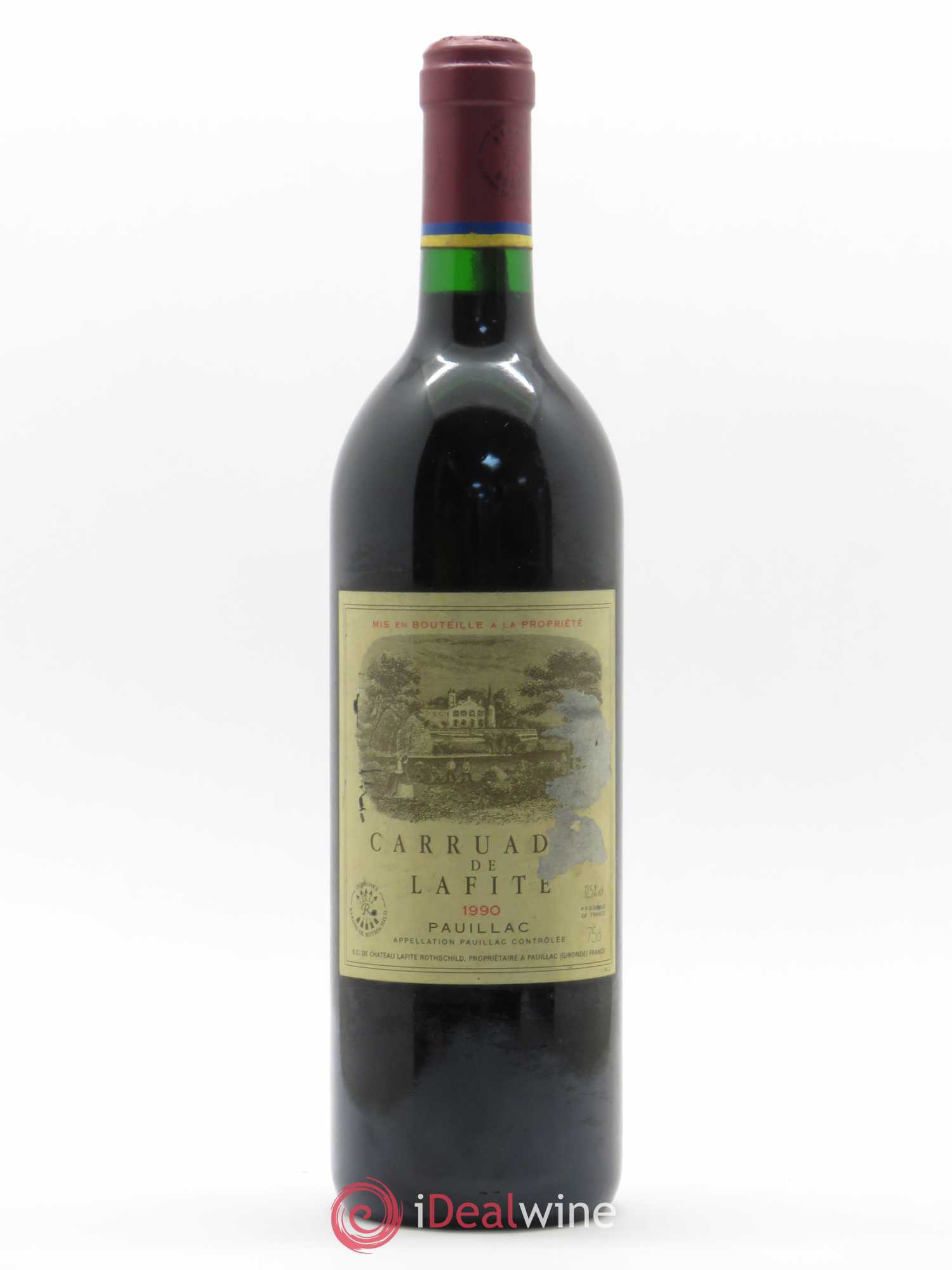 Carruades de Lafite Rothschild Second Vin 1990 - Lot de 1 bouteille - 0