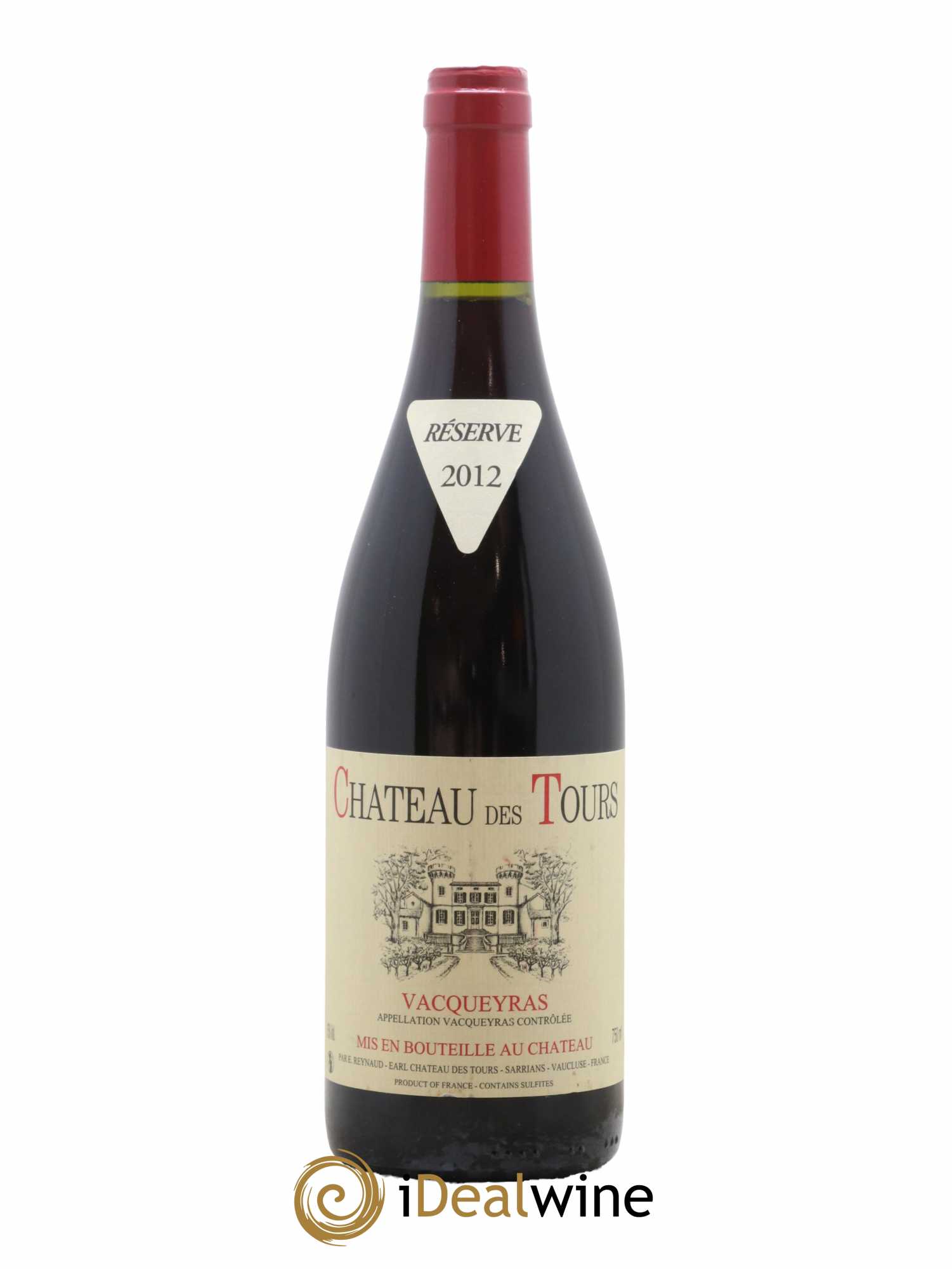 Vacqueyras Château des Tours Emmanuel Reynaud 2012 - Lot de 1 bouteille - 0