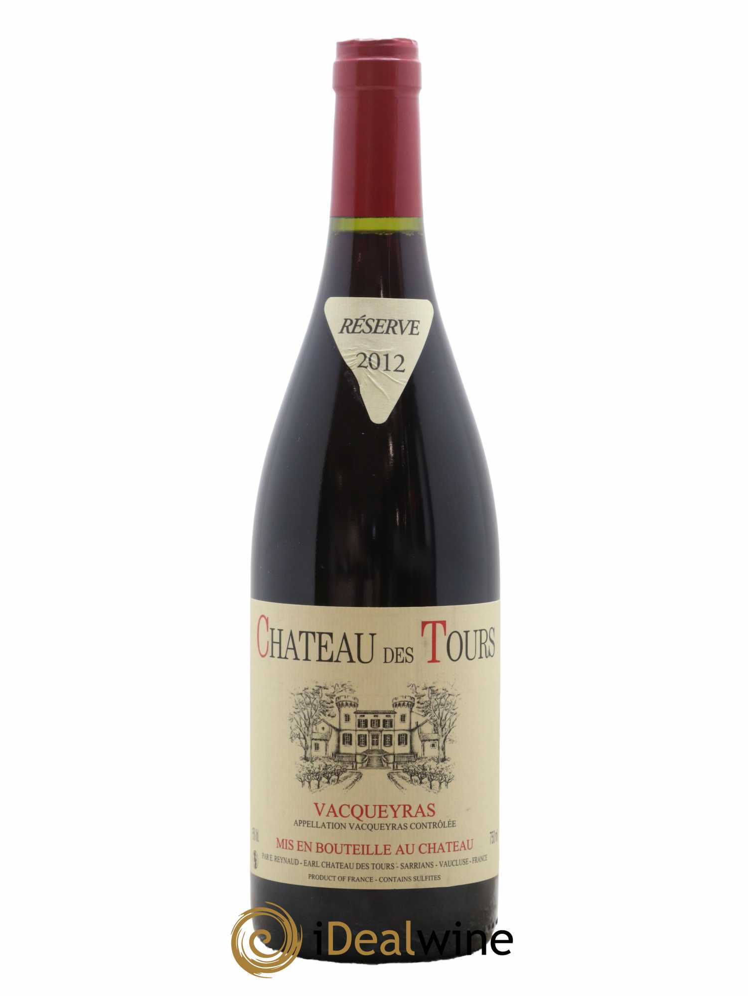 Vacqueyras Château des Tours Emmanuel Reynaud 2012 - Lot de 1 bouteille - 0