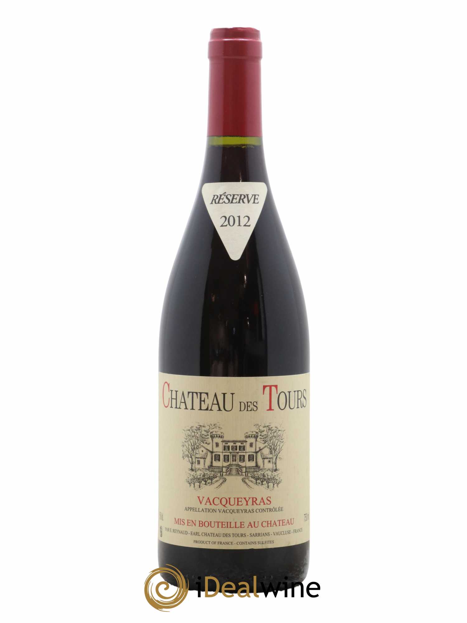 Vacqueyras Château des Tours Emmanuel Reynaud 2012 - Lot de 1 bouteille - 0