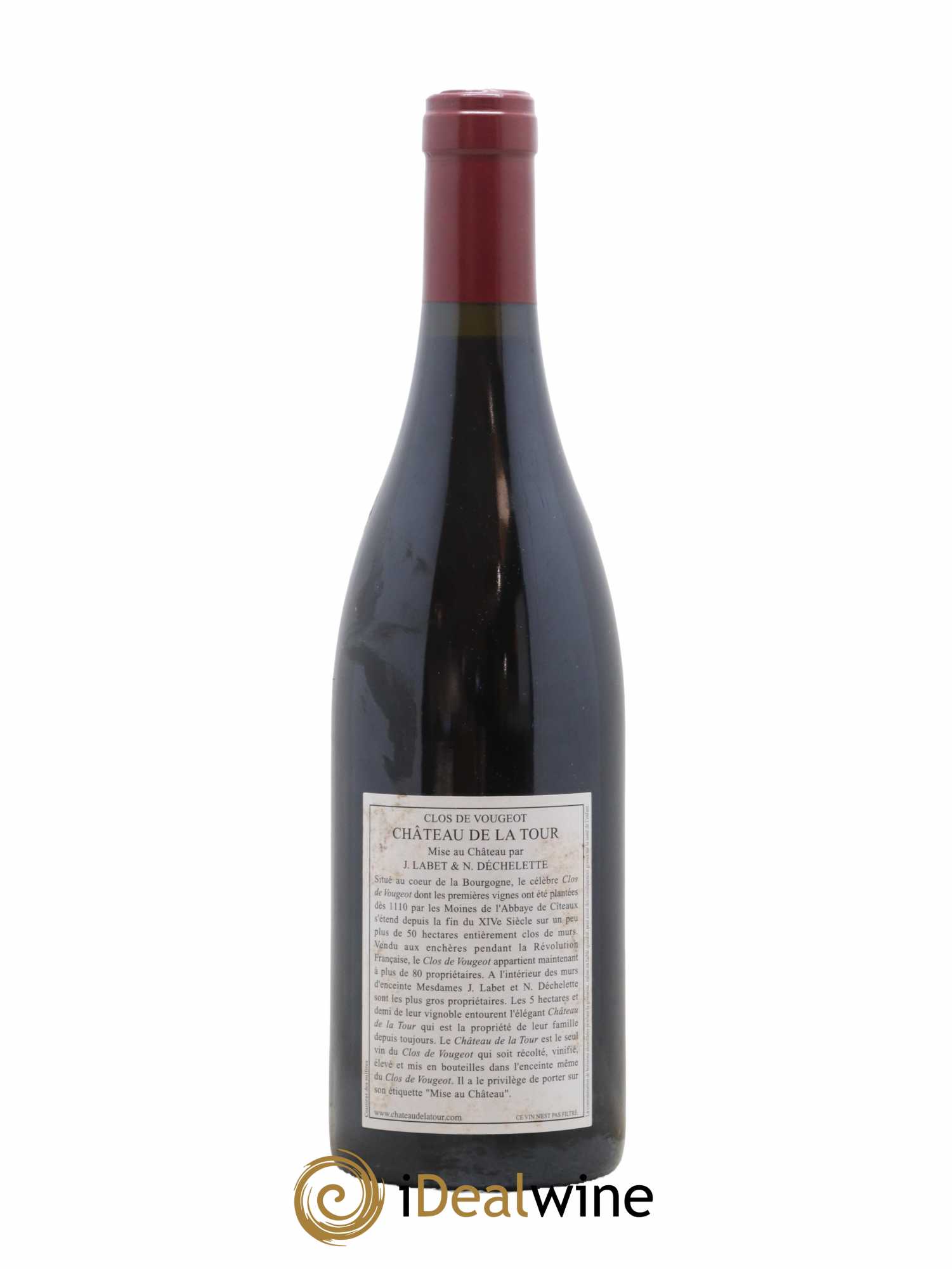 Clos de Vougeot Grand Cru Château de La Tour 2012 - Lot de 1 bouteille - 1