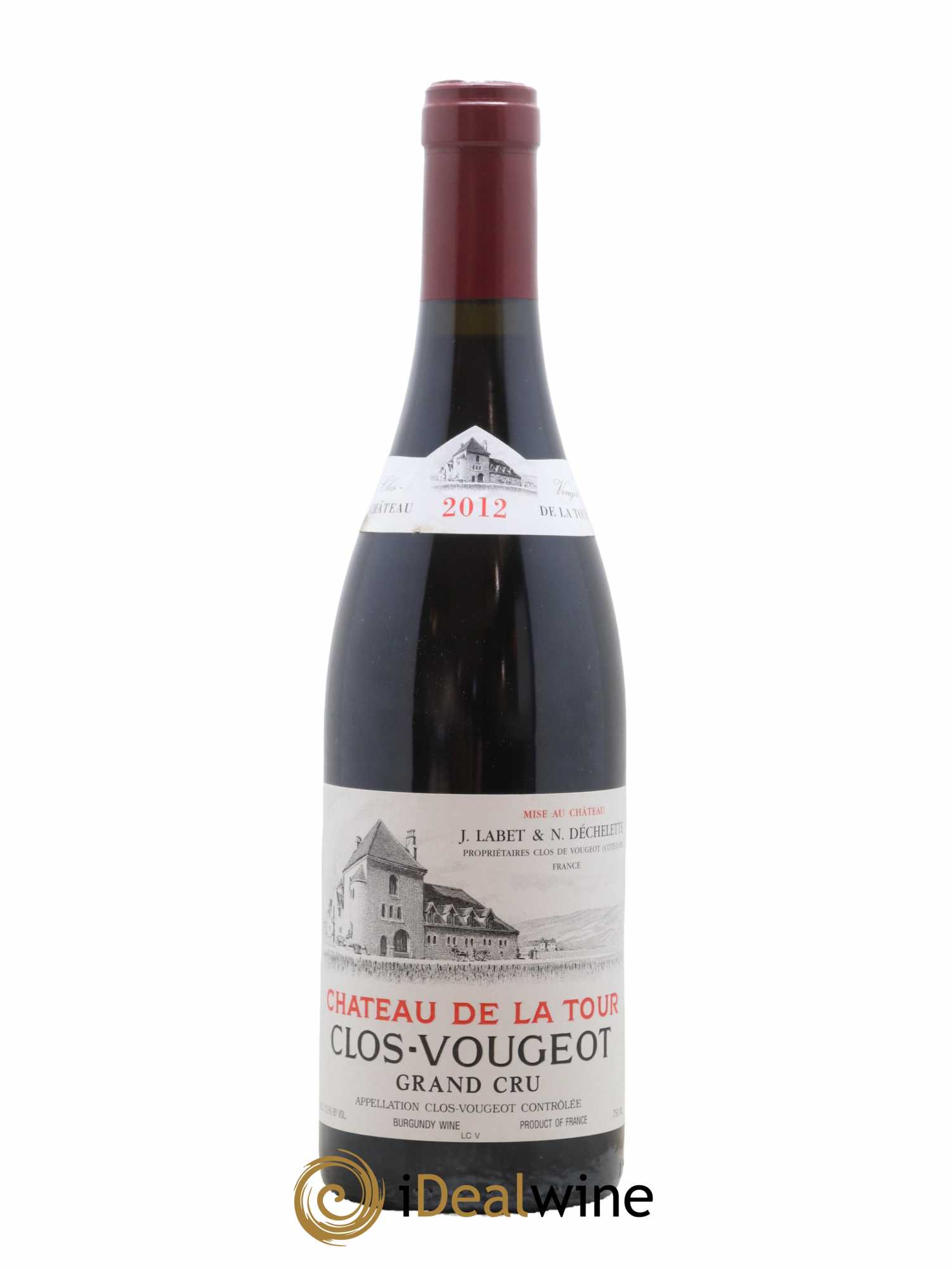 Clos de Vougeot Grand Cru Château de La Tour 2012 - Lot de 1 bouteille - 0