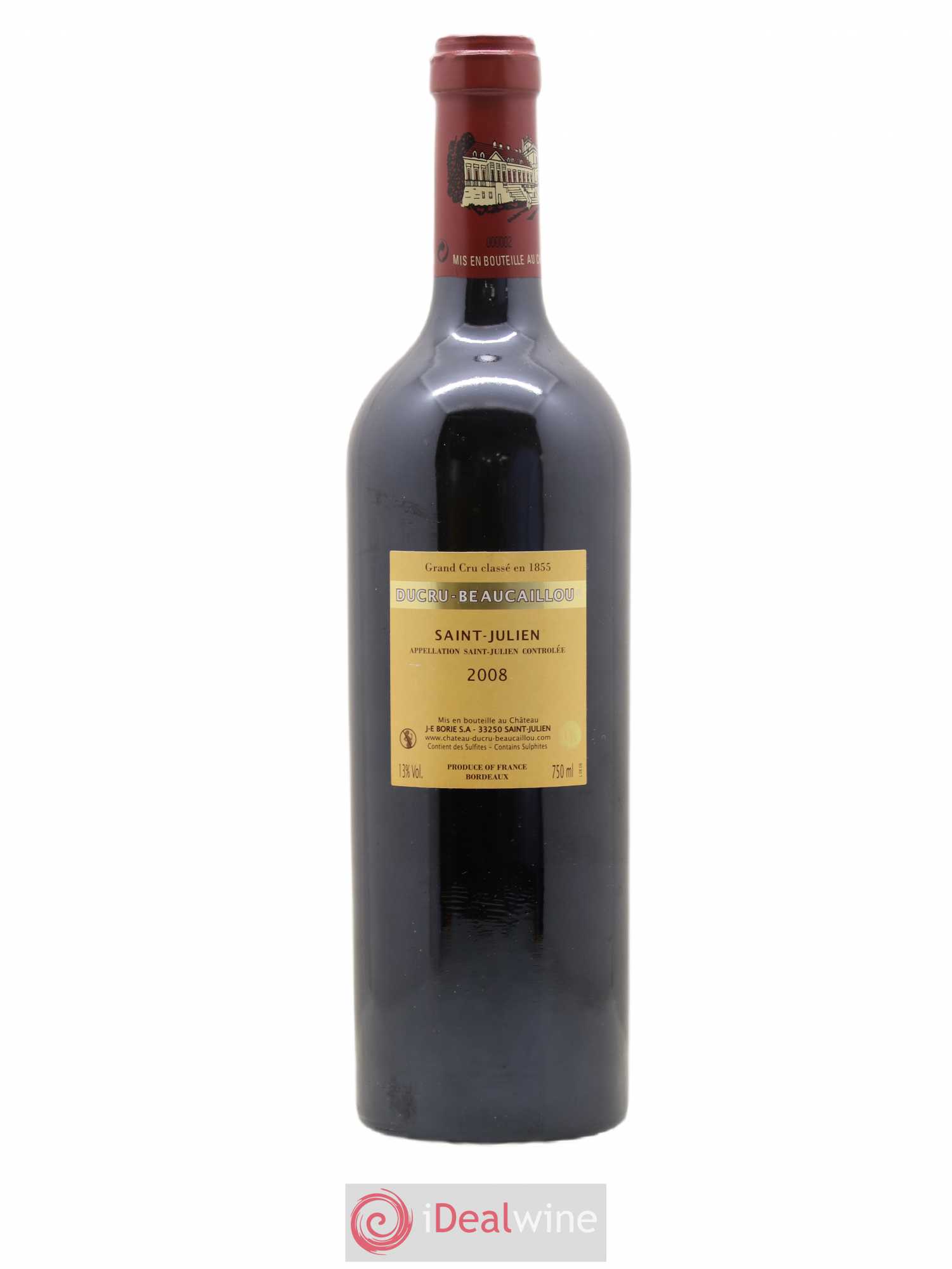 Château Ducru Beaucaillou 2ème Grand Cru Classé 2008 - Posten von 1 Flasche - 1