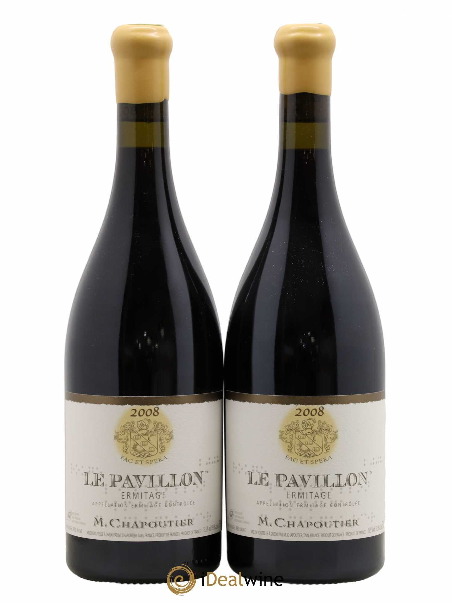 Hermitage Ermitage Le Pavillon Chapoutier 2008 - Lot de 2 bouteilles - 0