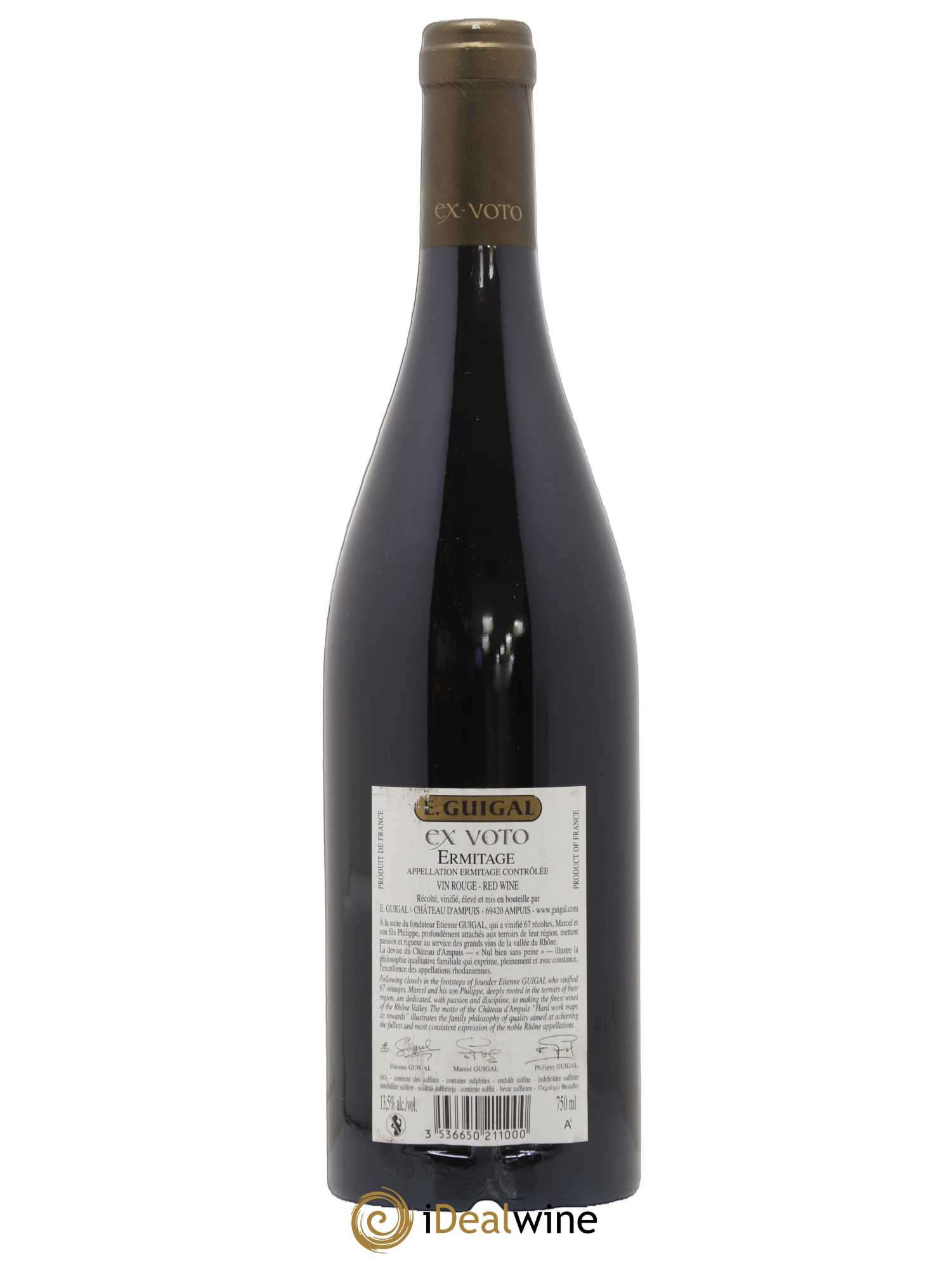 Ermitage Ex Voto Guigal 2007 - Lot de 1 bouteille - 1
