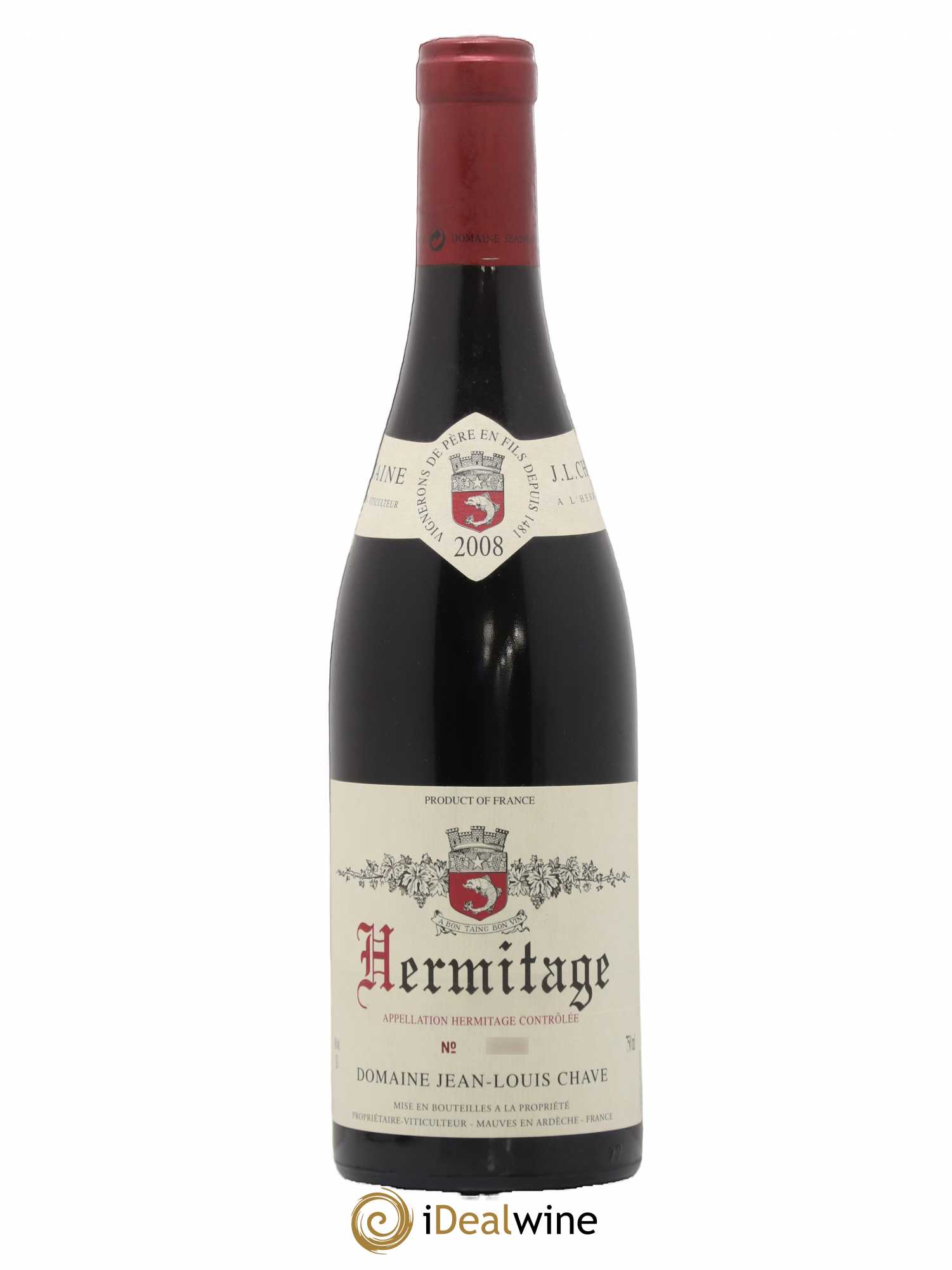 Hermitage Jean-Louis Chave 2008 - Lot de 1 bouteille - 0