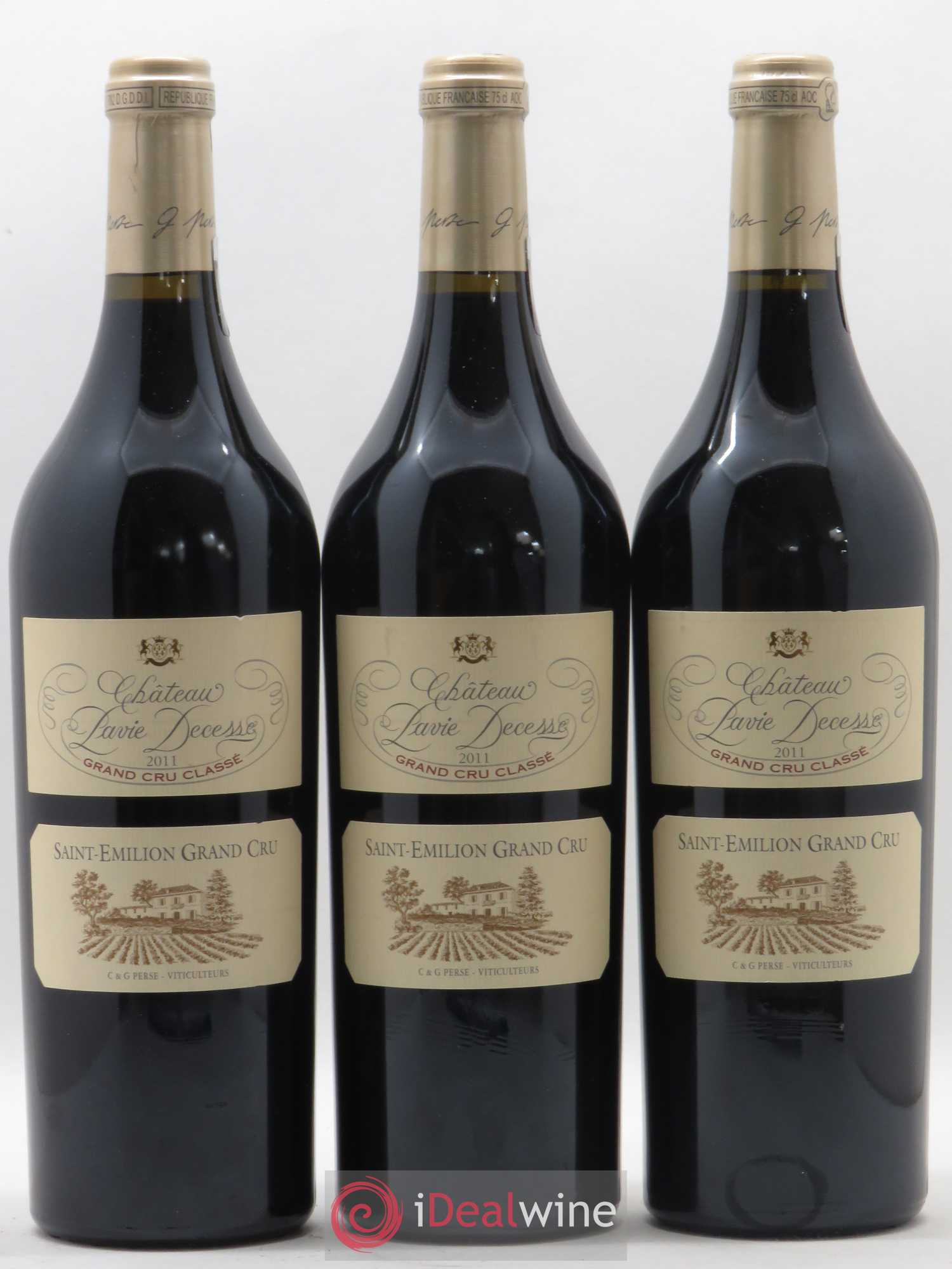 Château Pavie Decesse Grand Cru Classé 2011 - Lot de 3 bouteilles - 0