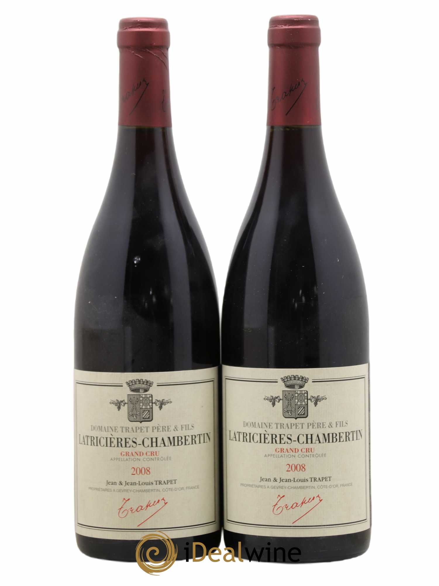 Latricières-Chambertin Grand Cru Domaine Trapet 2008 - Lot de 2 bouteilles - 0
