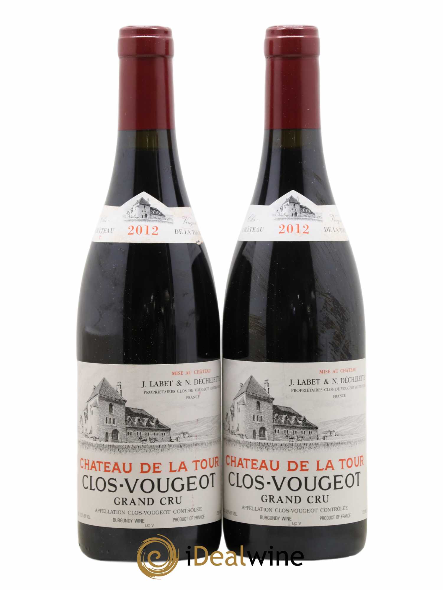 Clos de Vougeot Grand Cru Château de La Tour 2012 - Lot de 2 bouteilles - 0