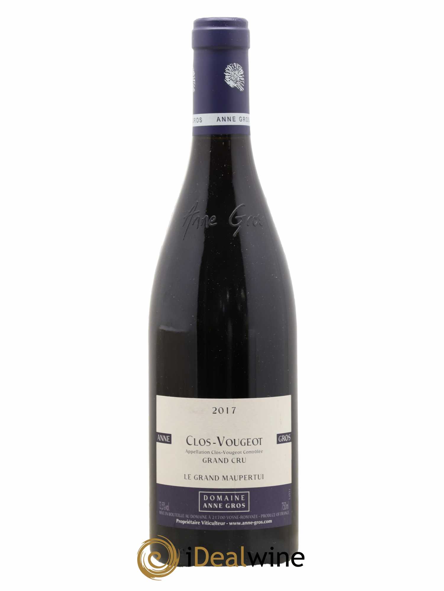 Clos de Vougeot Grand Cru Le Grand Maupertui Anne Gros 2017 - Lot de 1 bouteille - 0