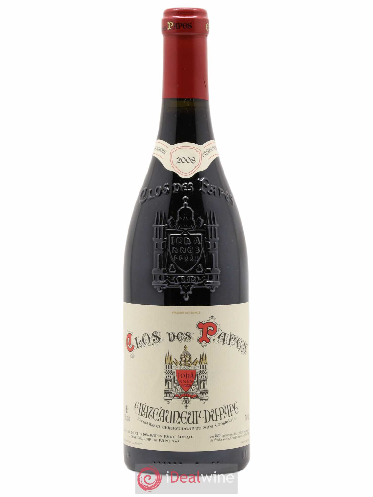 Châteauneuf-du-Pape Clos des Papes - Paul Avril 2008 - Lot de 1 bouteille - 0