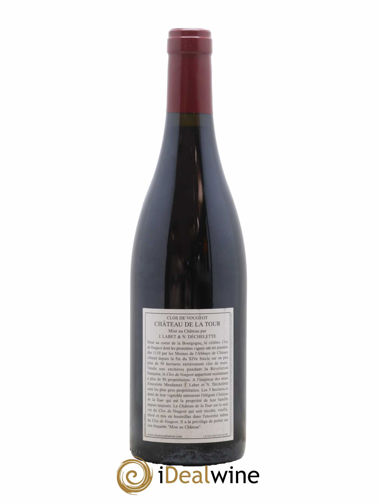 Clos de Vougeot Grand Cru Château de La Tour 2012 - Lot de 1 bouteille - 1