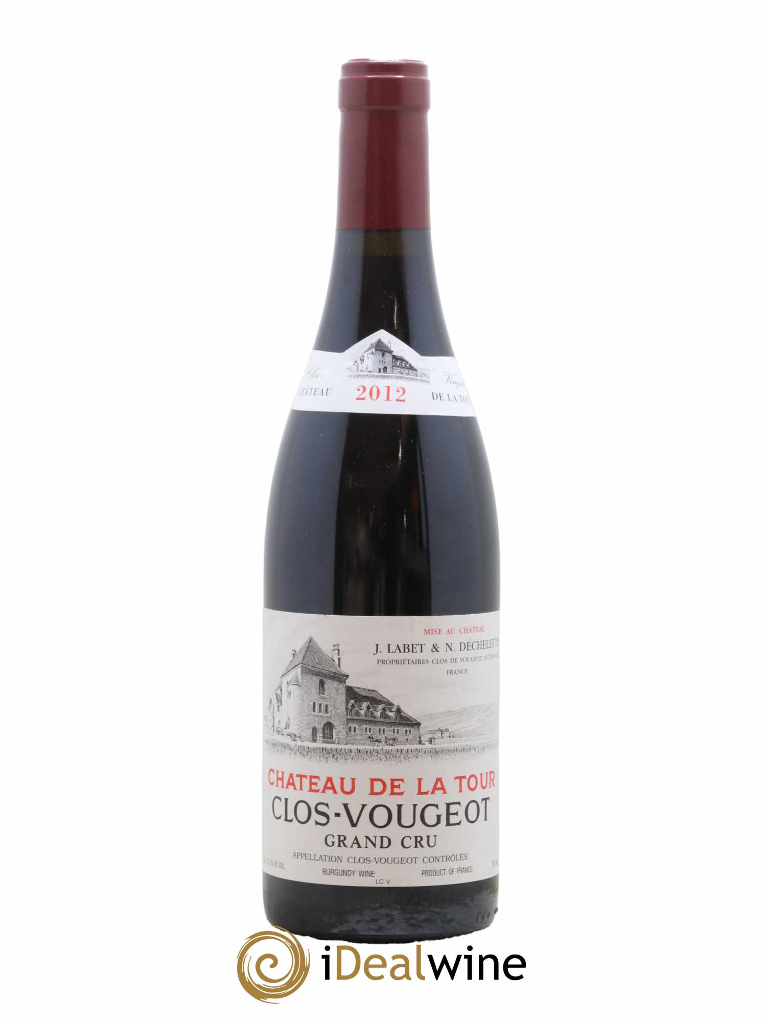 Clos de Vougeot Grand Cru Château de La Tour 2012 - Lot de 1 bouteille - 0