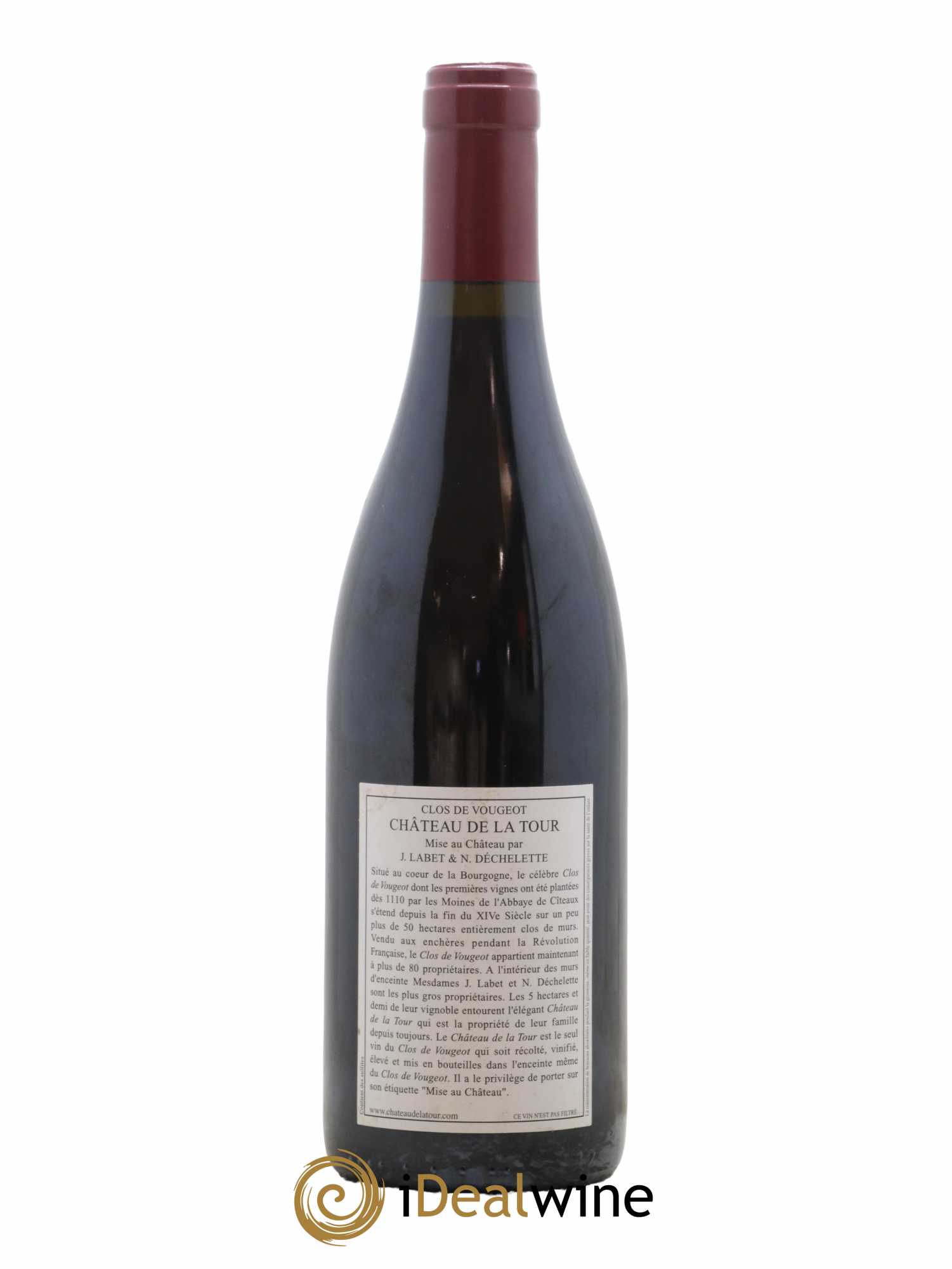 Clos de Vougeot Grand Cru Château de La Tour 2012 - Lot de 1 bouteille - 1