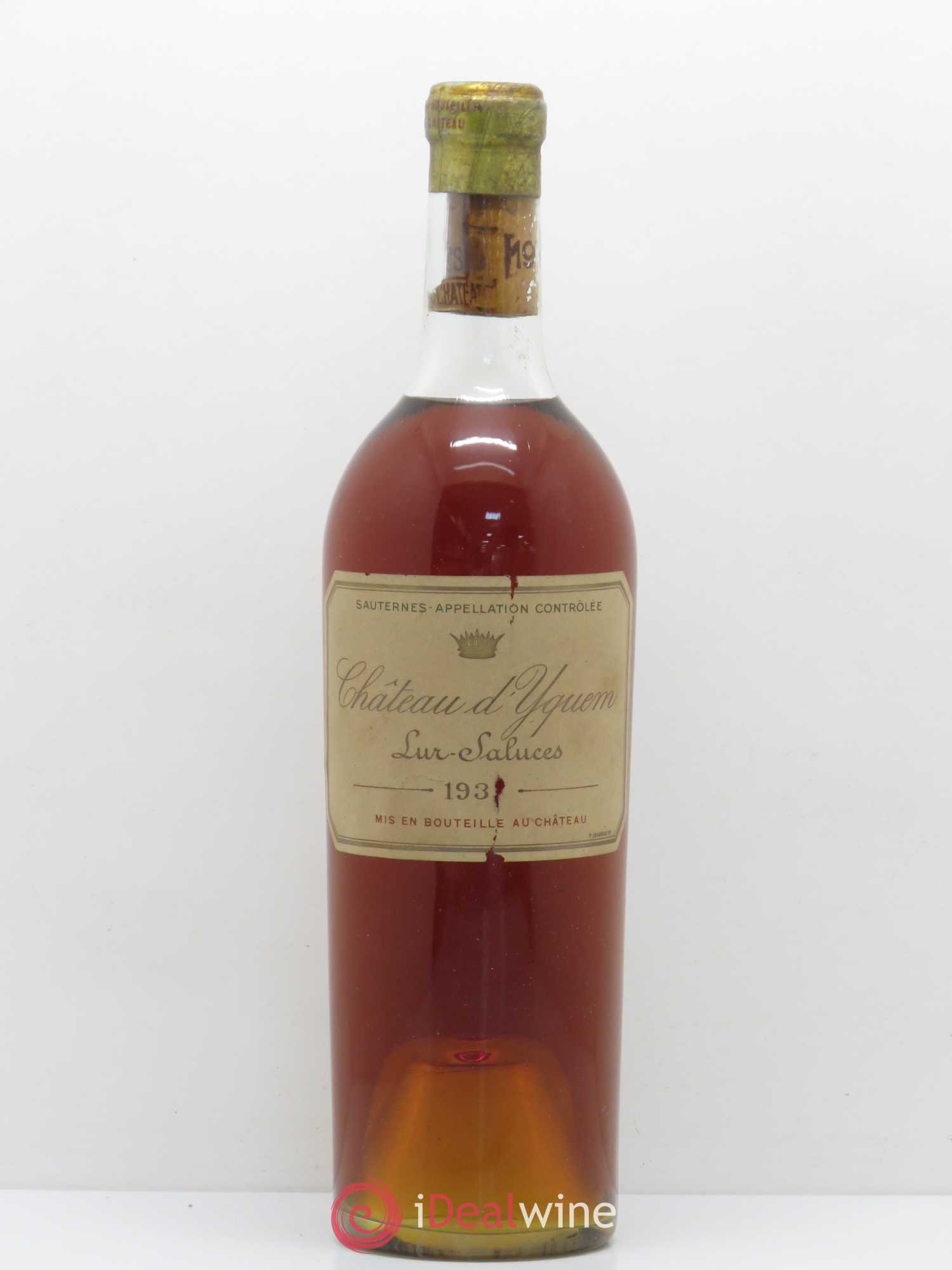 Château d' Yquem 1er Cru Classé Supérieur 1934 - Lotto di 1 bottiglia - 0