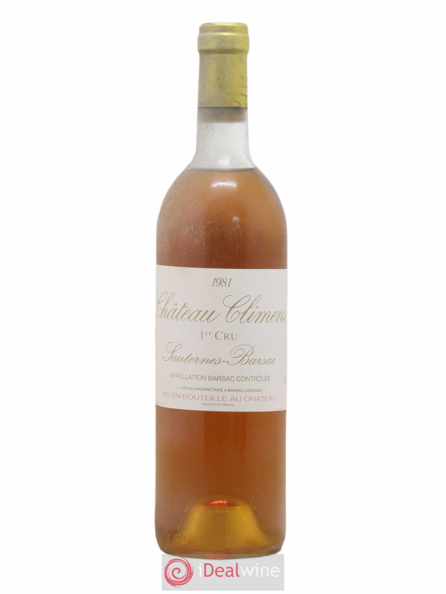 Château Climens 1er Grand Cru Classé 1981 - Lotto di 1 bottiglia - 0