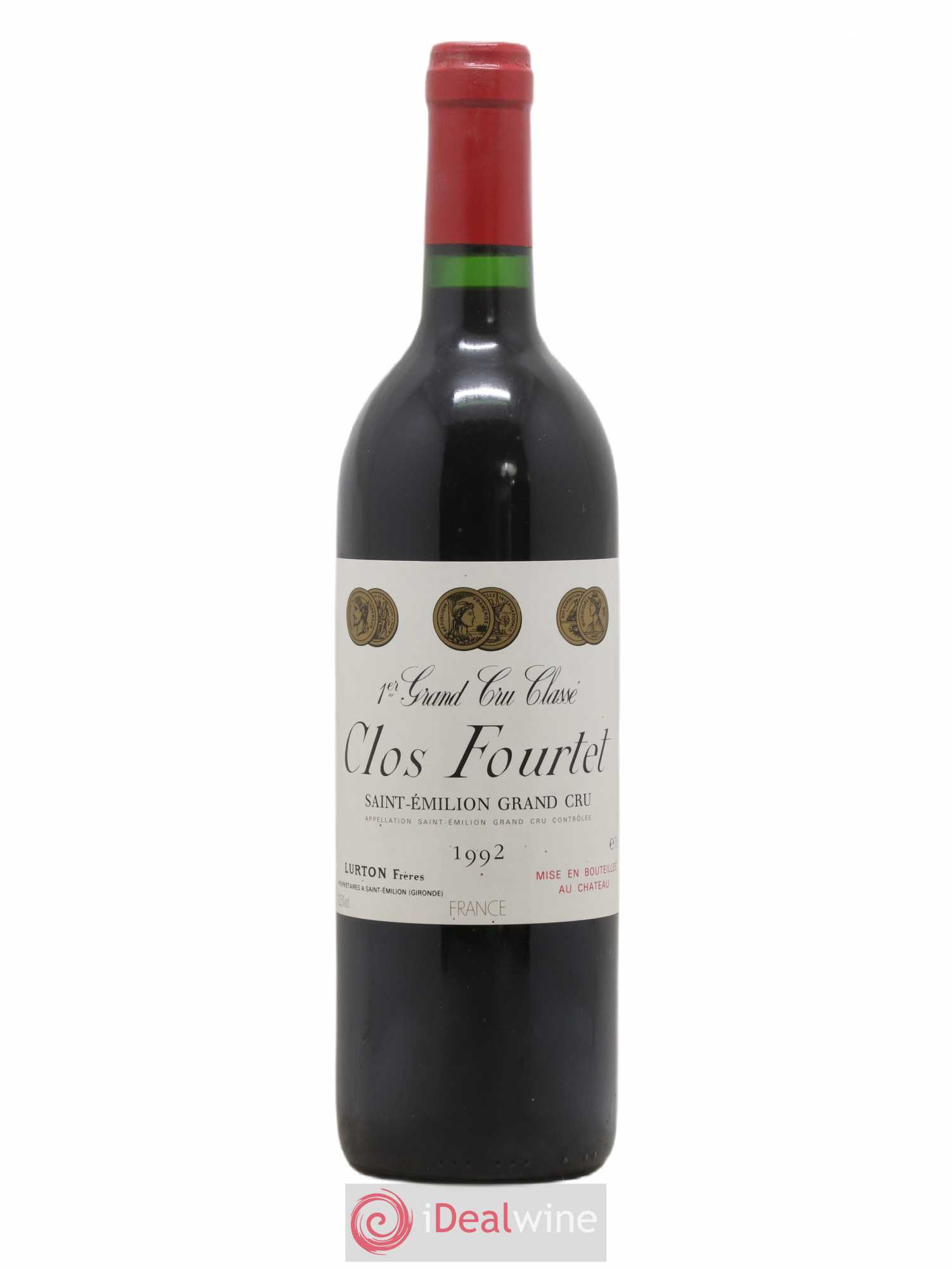 Clos Fourtet 1er Grand Cru Classé B 1992 - Lot de 1 bouteille - 0