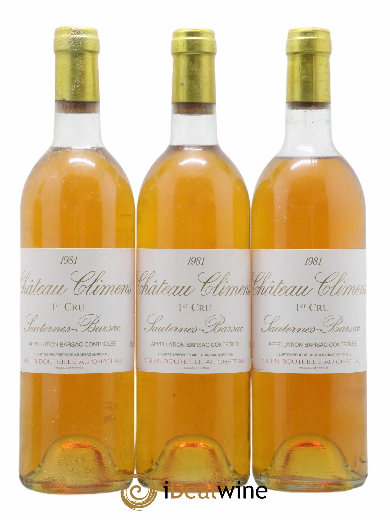 Château Climens 1er Grand Cru Classé 1981 - Lotto di 12 bottiglie - 1