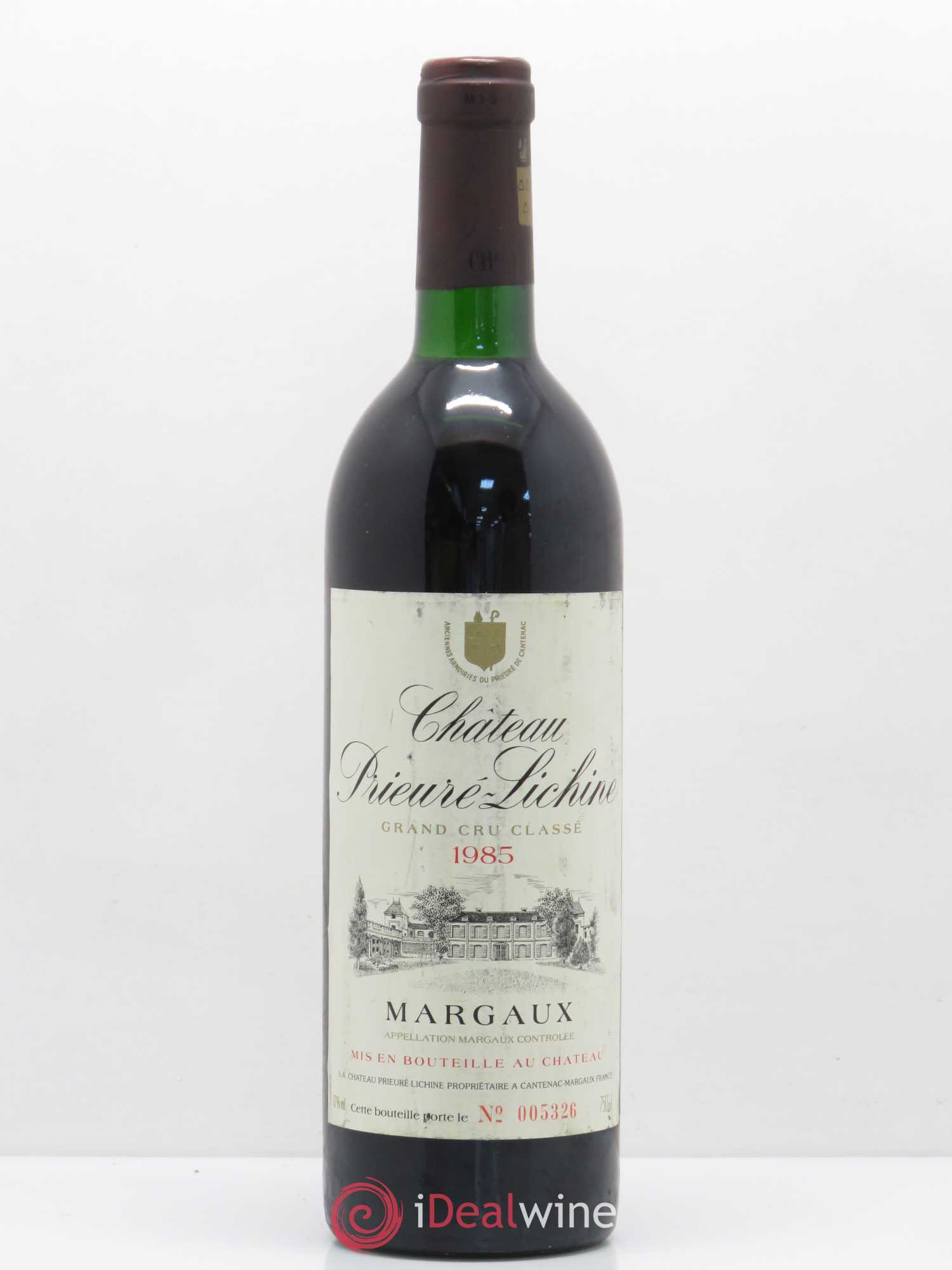 Château Prieuré Lichine 4ème Grand Cru Classé 1985 - Lot de 1 bouteille - 0