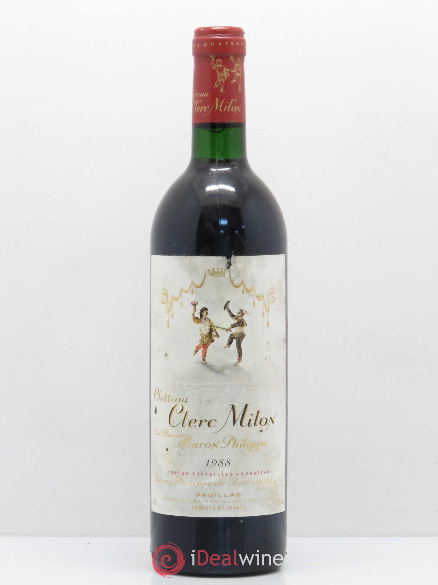 Château Clerc Milon 5ème Grand Cru Classé 1988 - Lot de 1 bouteille - 0