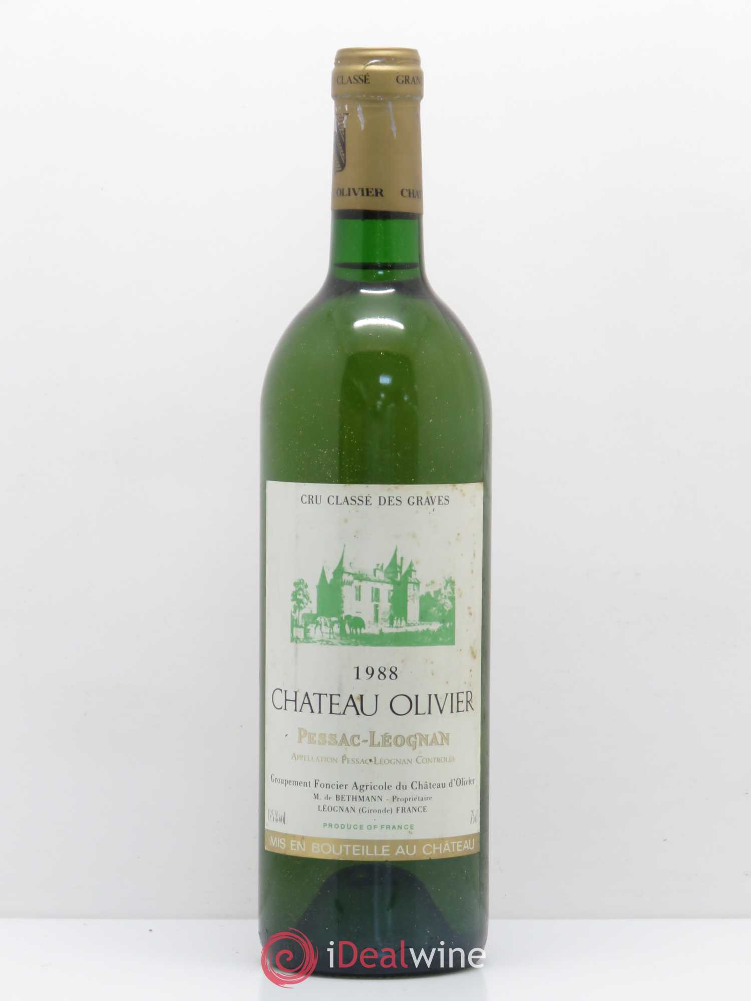 Château Olivier Cru Classé de Graves 1988 - Lot de 1 bouteille - 0