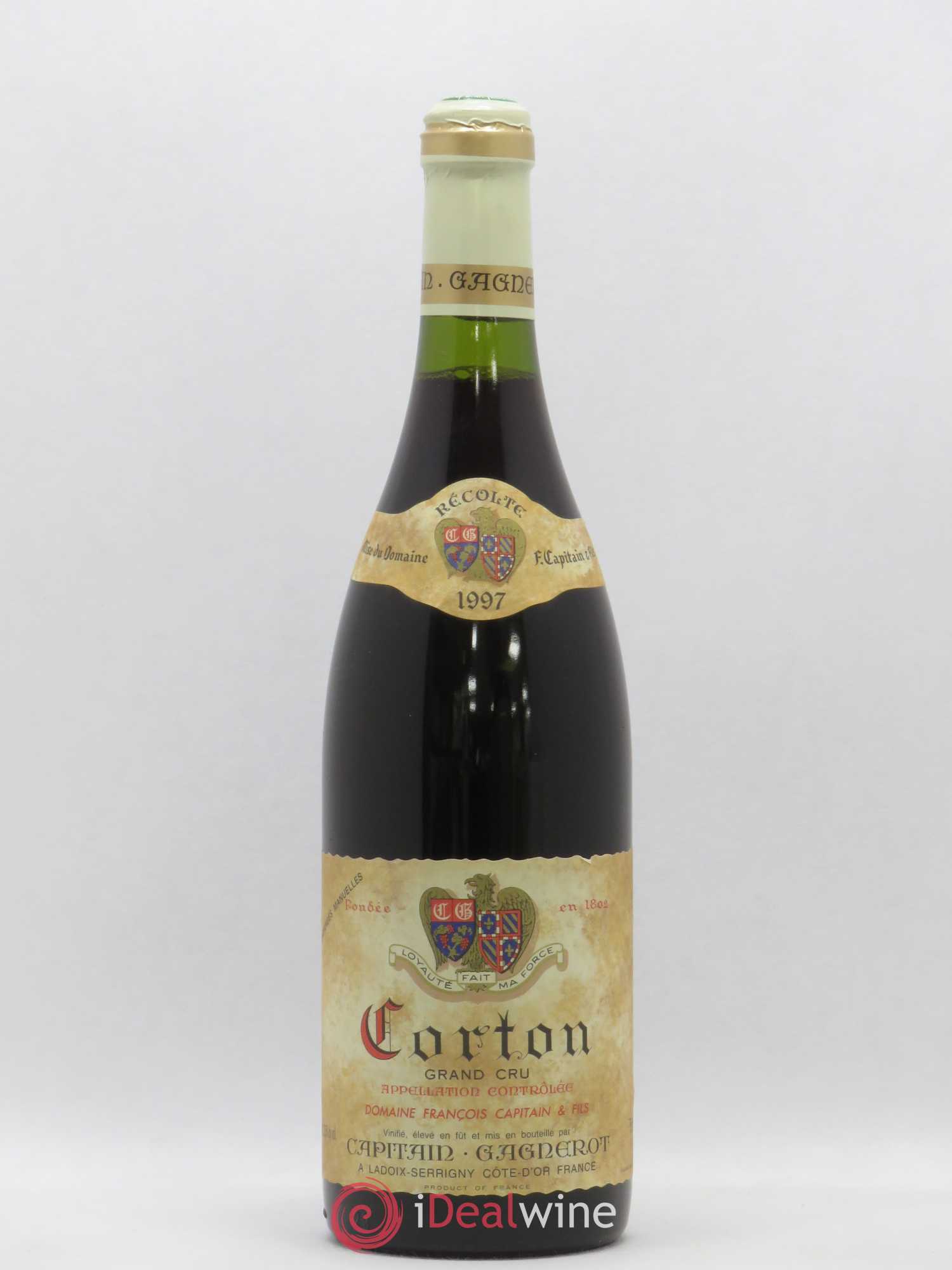 Corton Grand Cru Domaine Francois Capitaine et Fils 1997 - Posten von 1 Flasche - 0