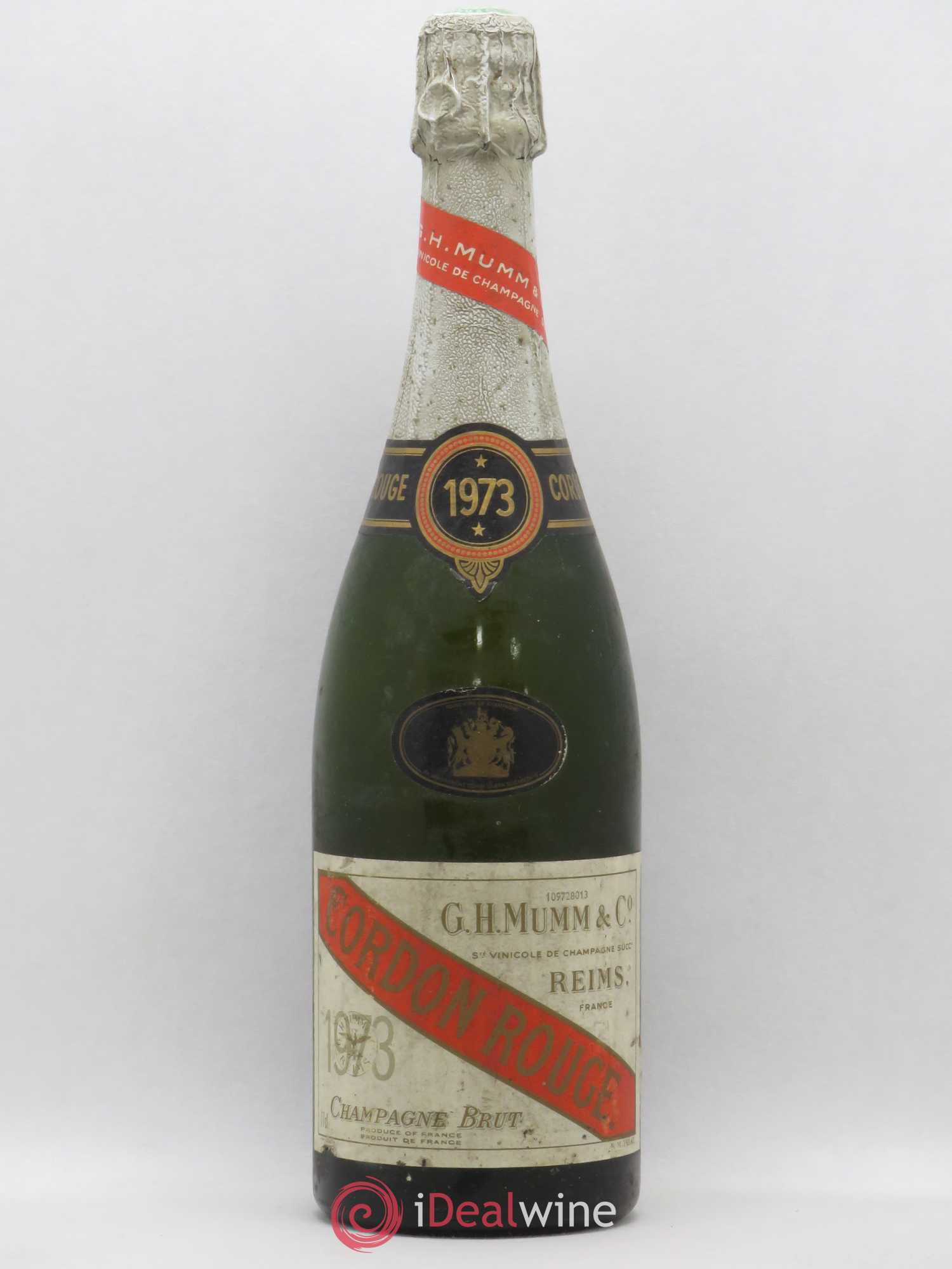 Cordon Rouge Mumm 1973 - Lot of 1 bottle - 0