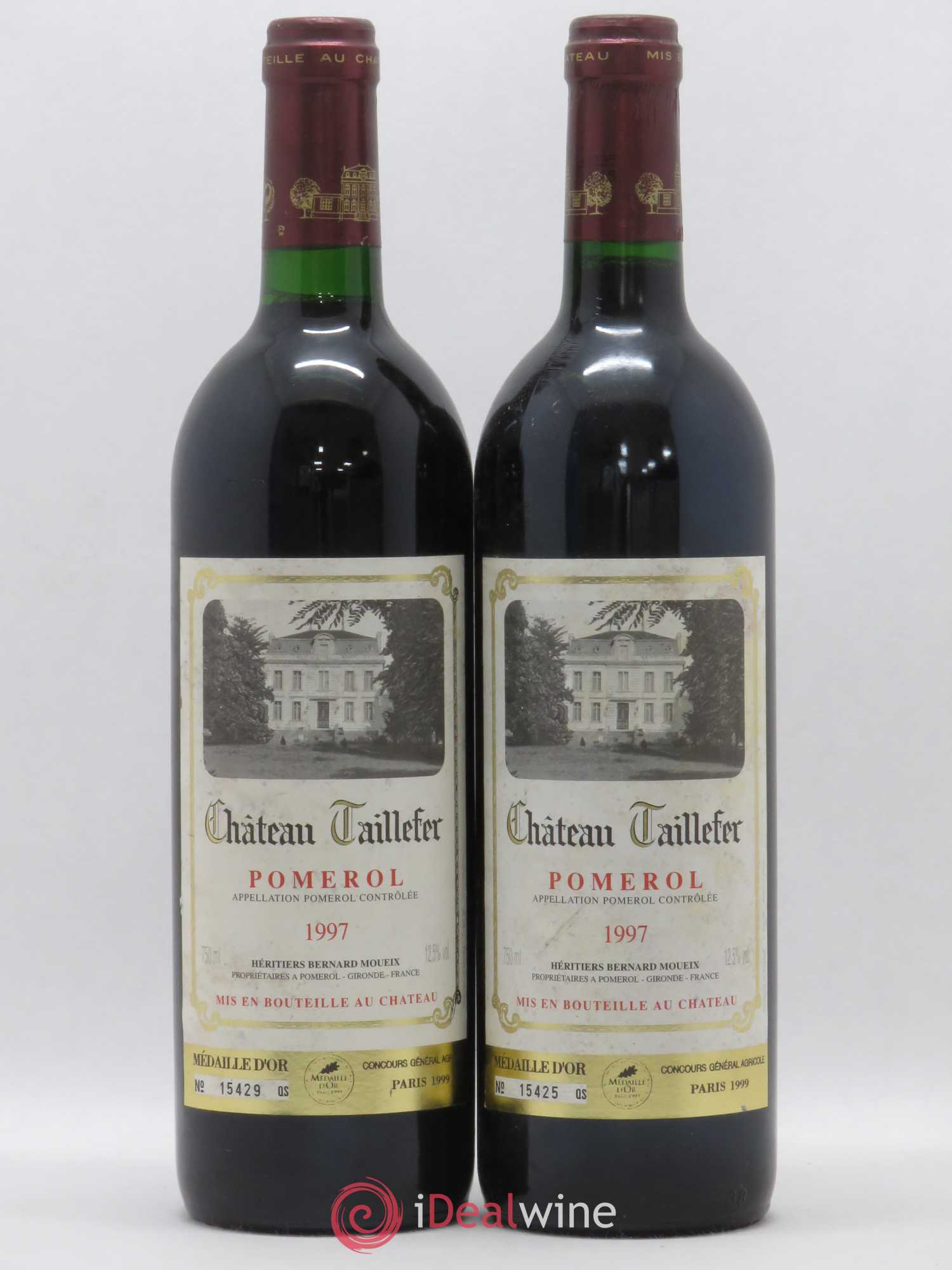 Château Taillefer 1997 - Lot de 2 bouteilles - 0