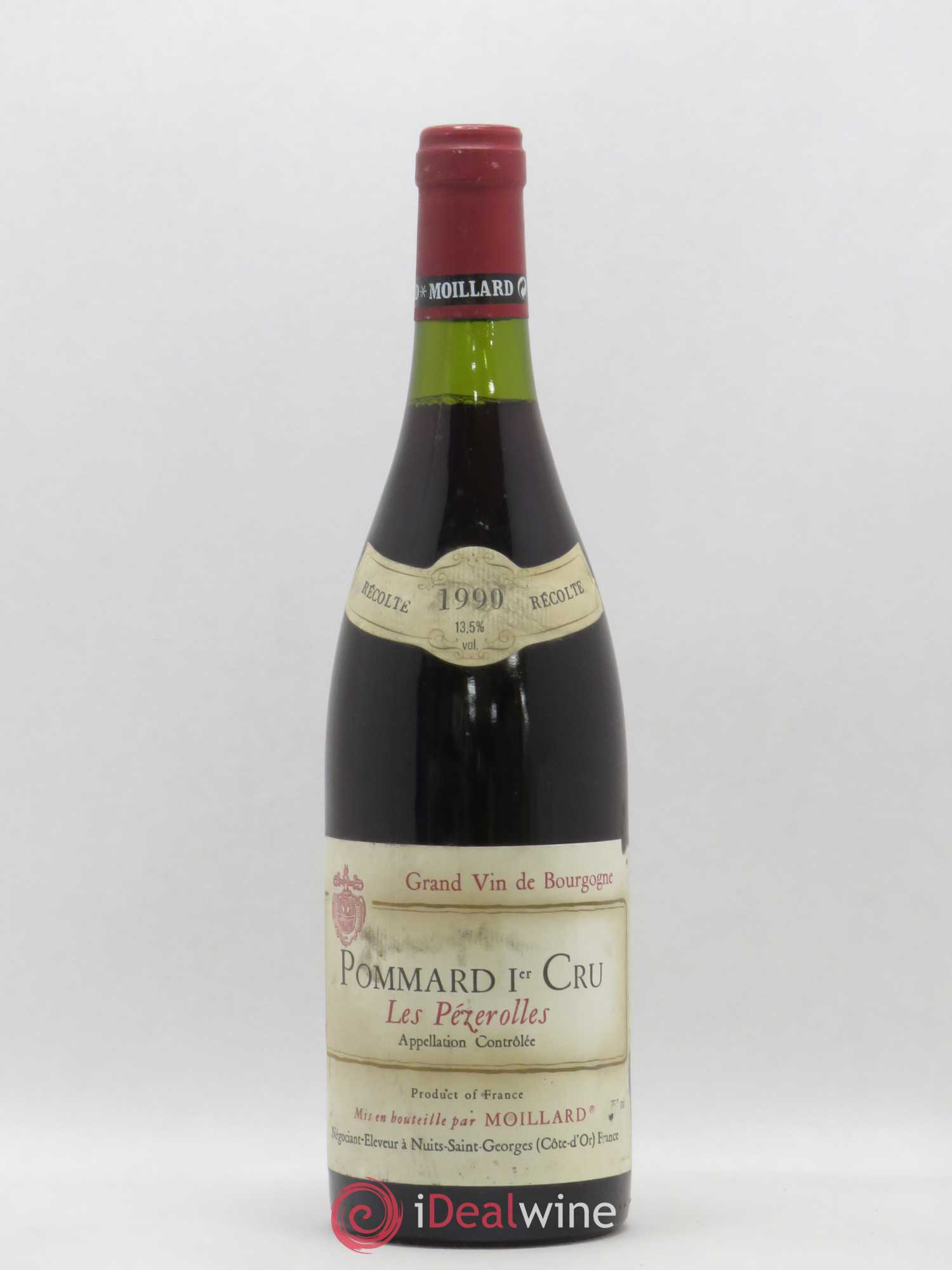 Pommard 1er Cru Les Pezerolles Moillard 1990 - Posten von 1 Flasche - 0