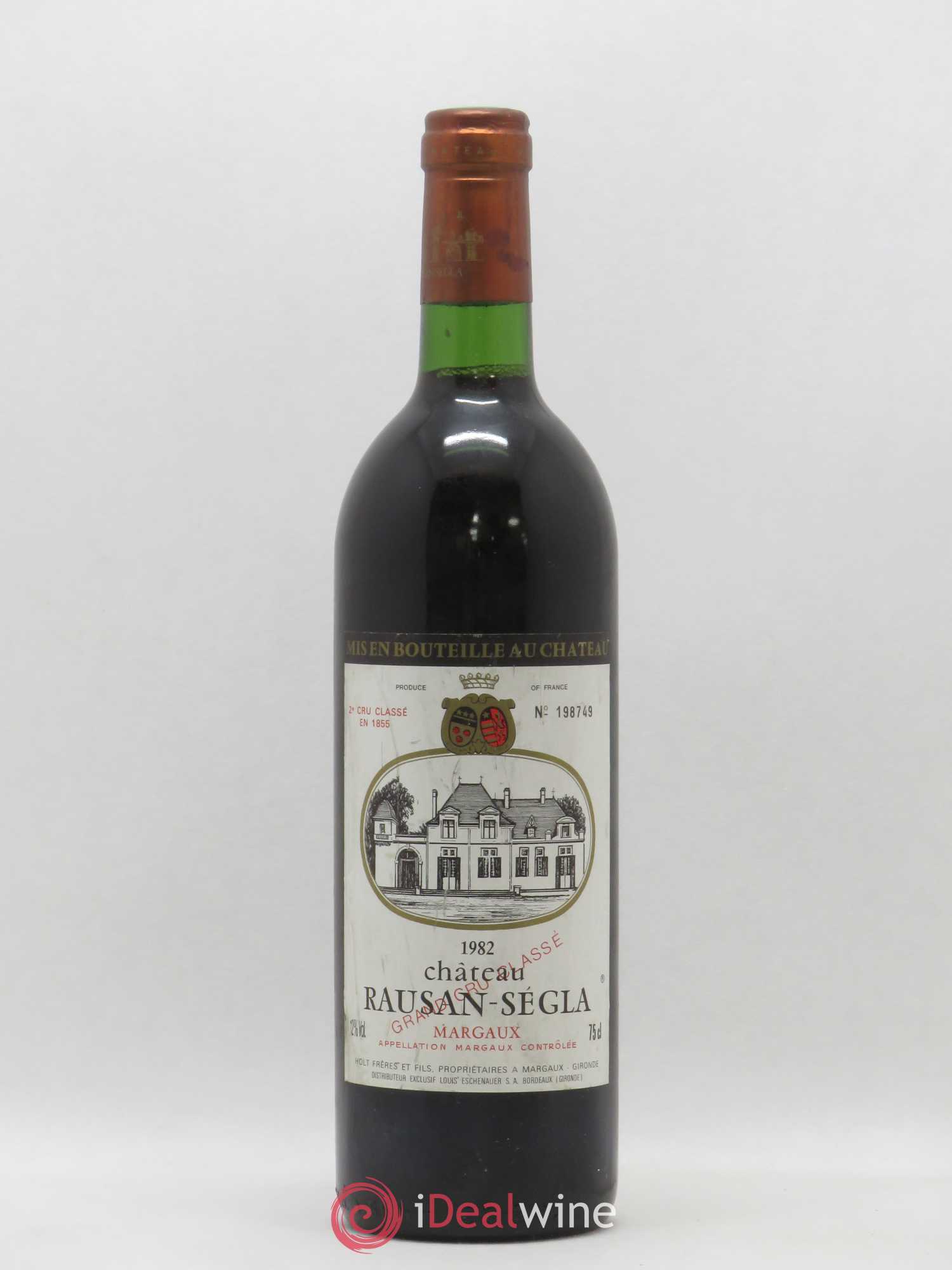 Château Rauzan Ségla Grand Cru Classé 1982 - Lot de 1 bouteille - 0