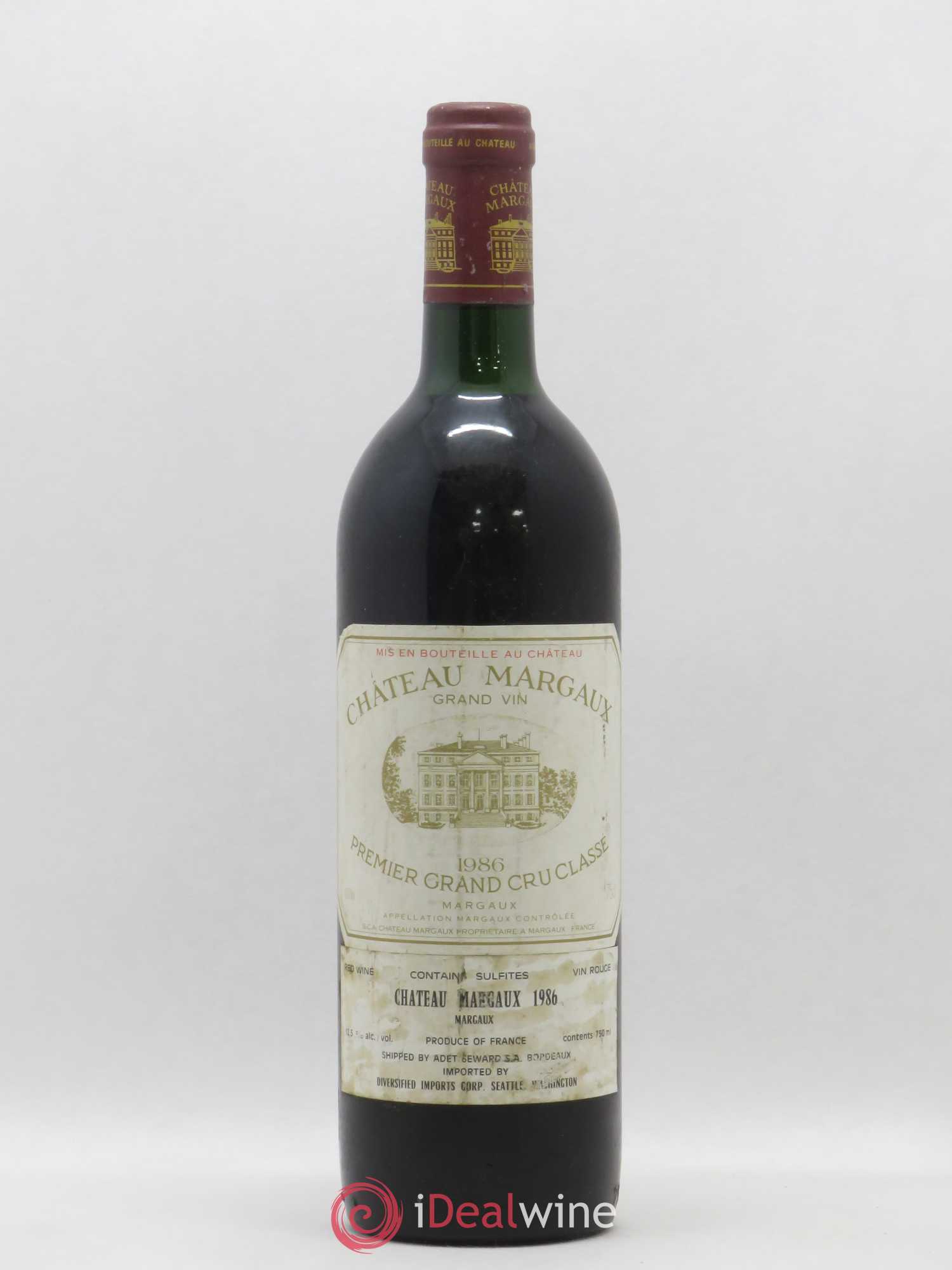 Château Margaux 1er Grand Cru Classé 1986 - Lot de 1 bouteille - 0