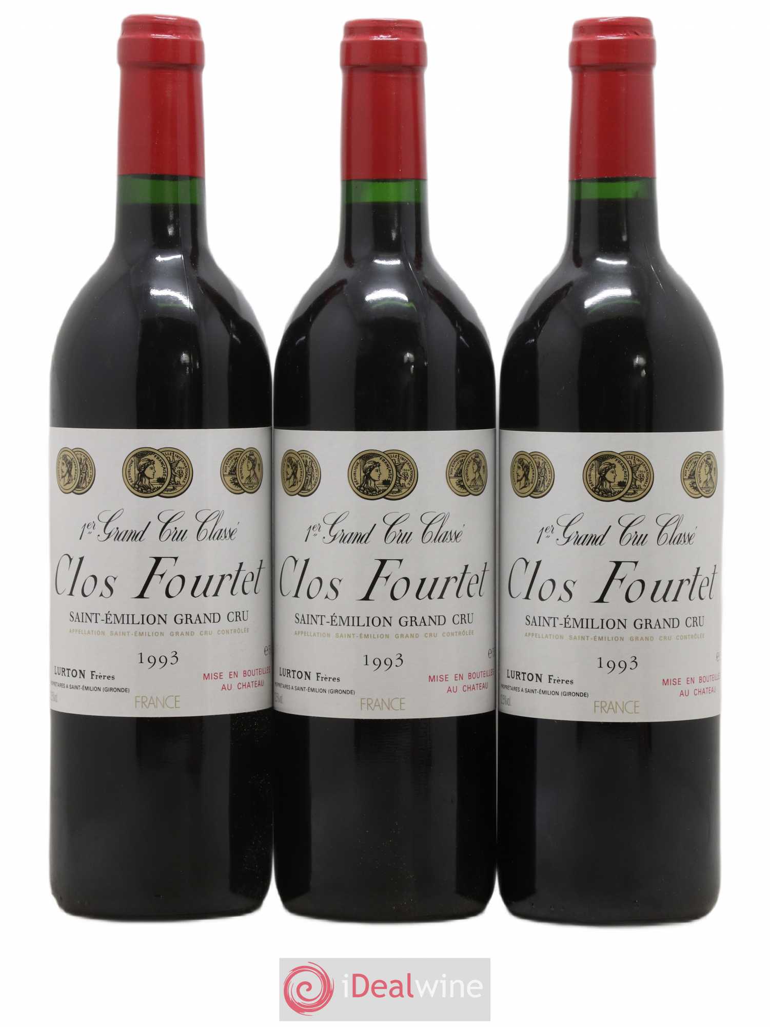 Clos Fourtet 1er Grand Cru Classé B 1993 - Lot de 12 bouteilles - 2