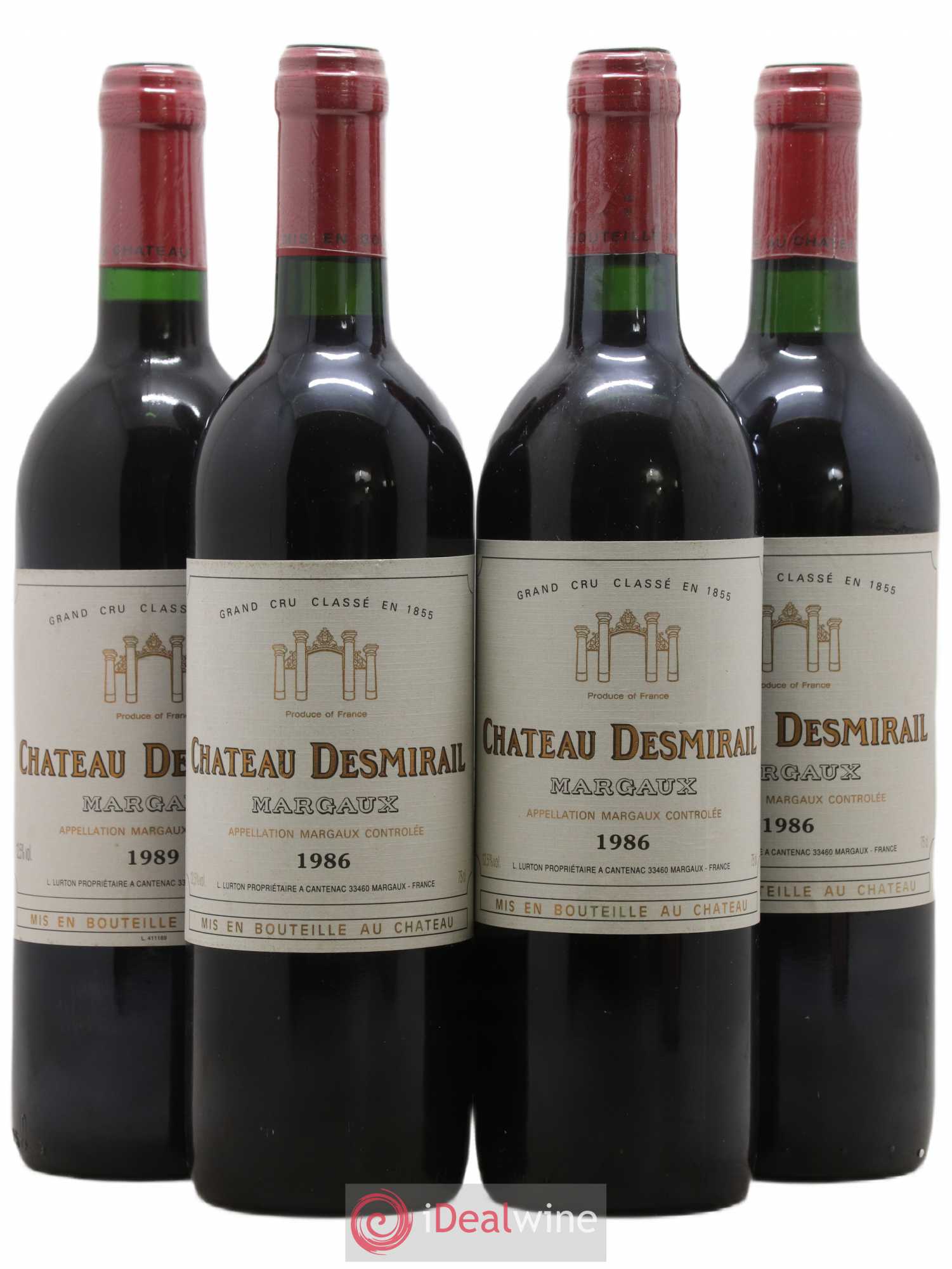 Château Desmirail 3ème Grand Cru Classé 1986 - Lot de 4 bouteilles - 0